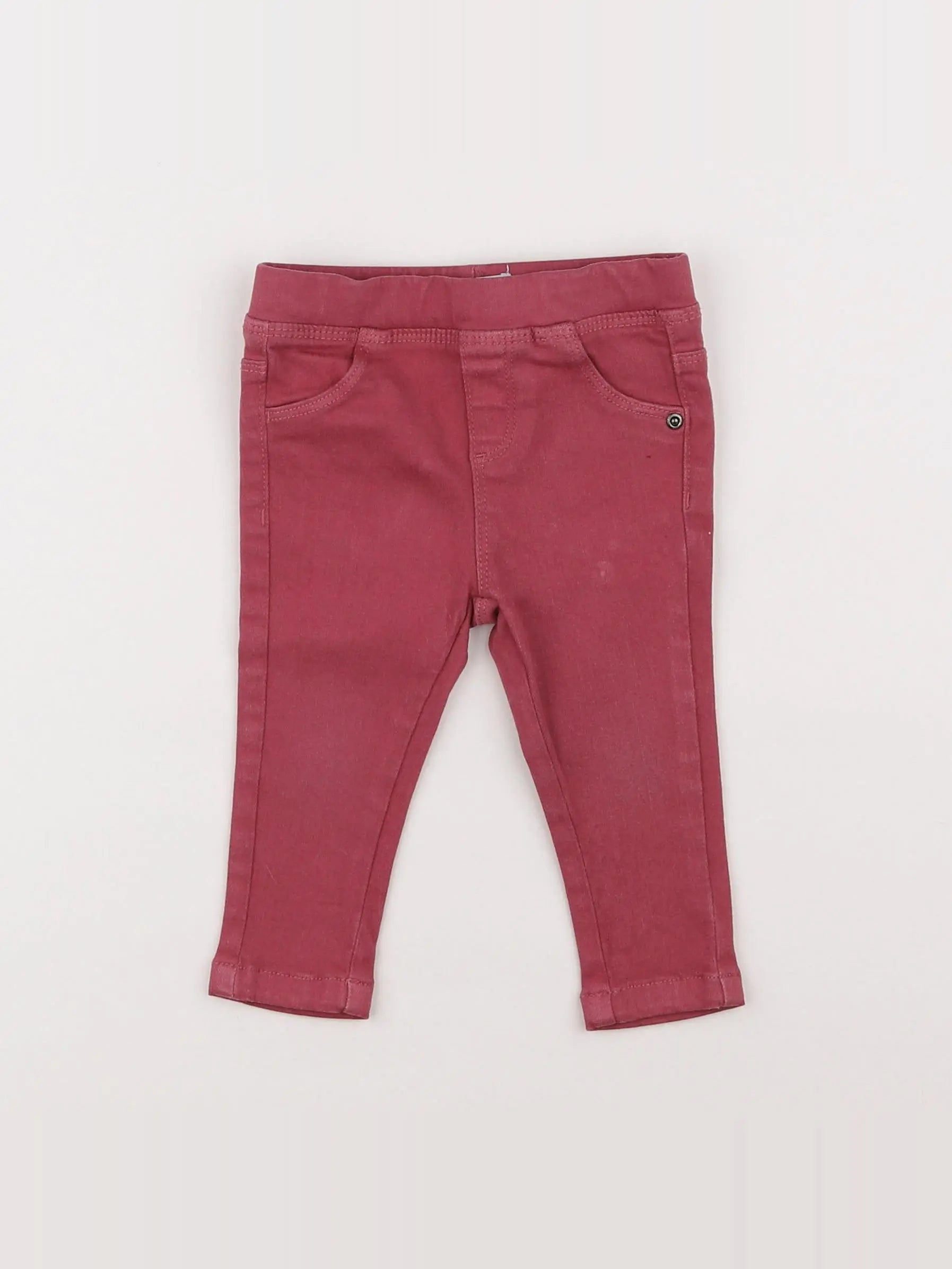 Vertbaudet - jegging rose - 9 mois