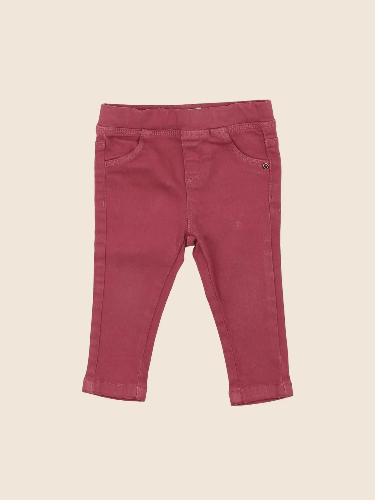 Vertbaudet - jegging rose - 9 mois