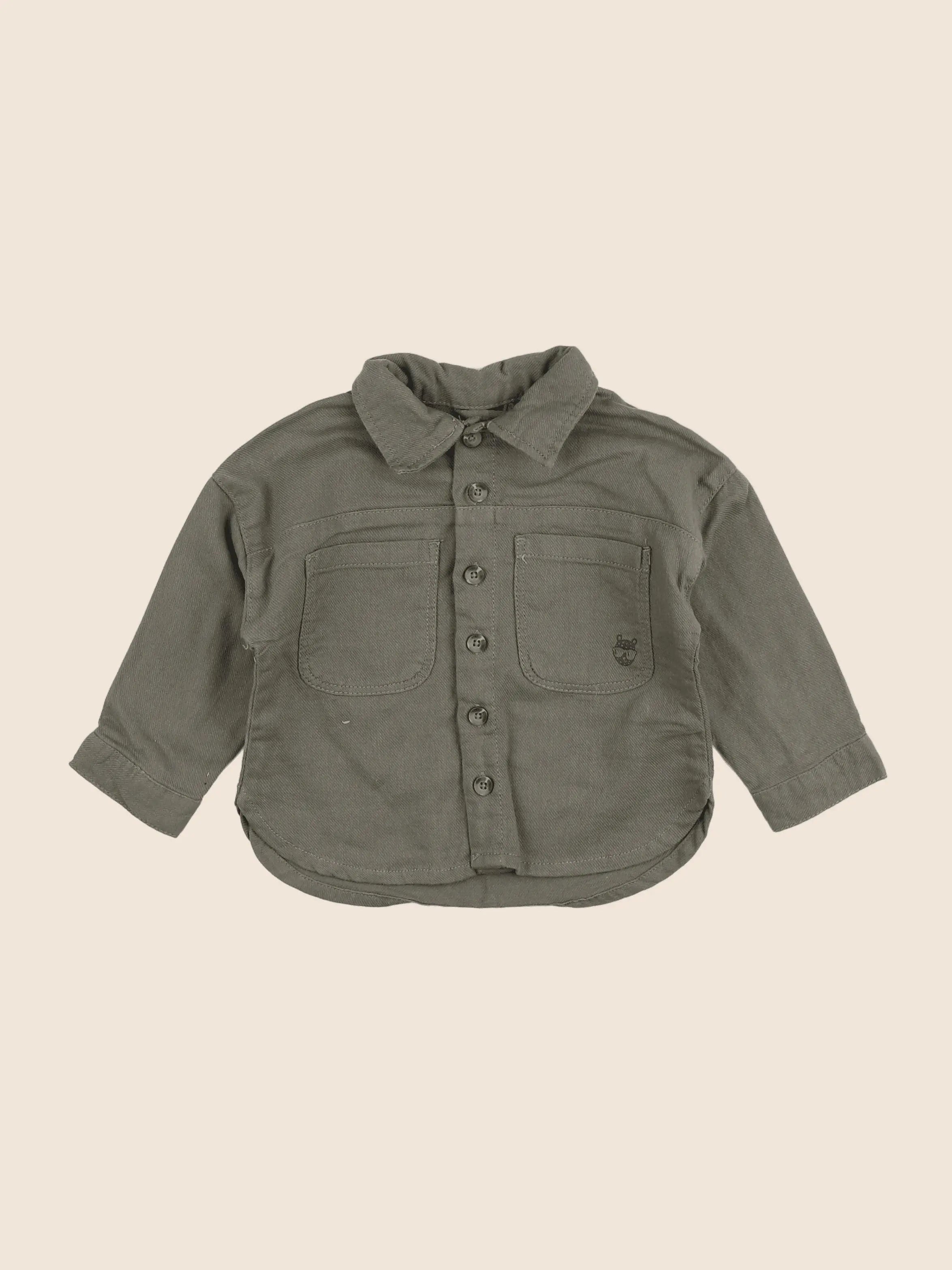 Vertbaudet - chemise vert - 18 mois