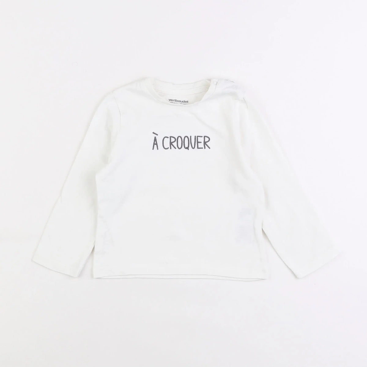 Vertbaudet - tee-shirt blanc - 18 mois