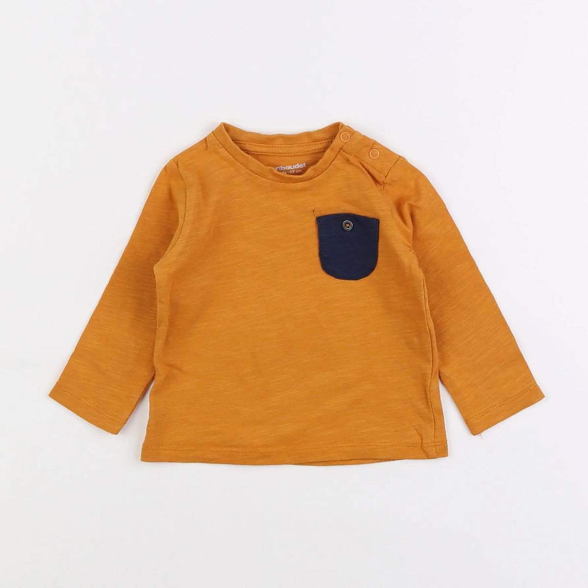 Vertbaudet - tee-shirt orange - 6 mois