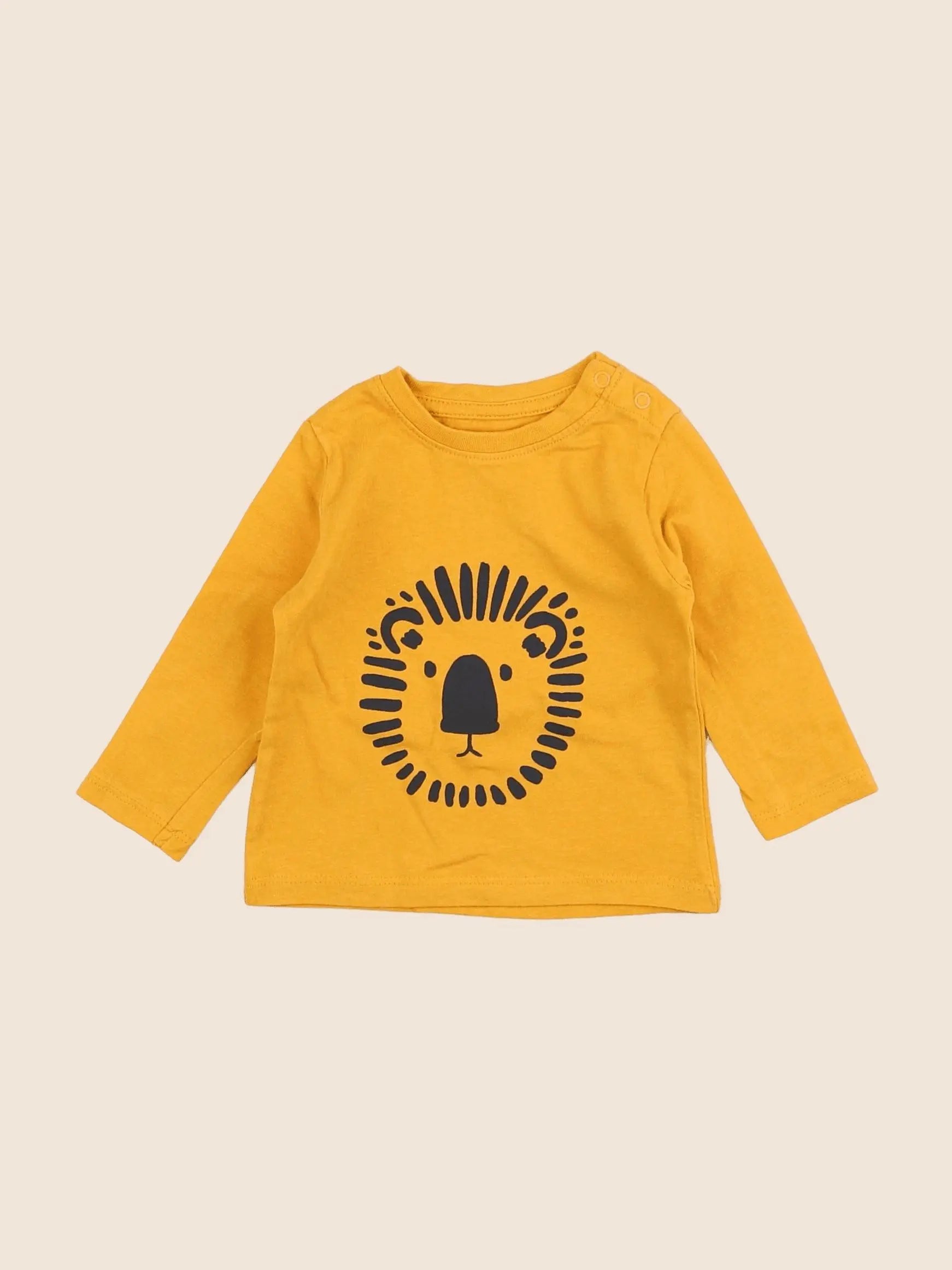 Vertbaudet - tee-shirt jaune - 3 mois