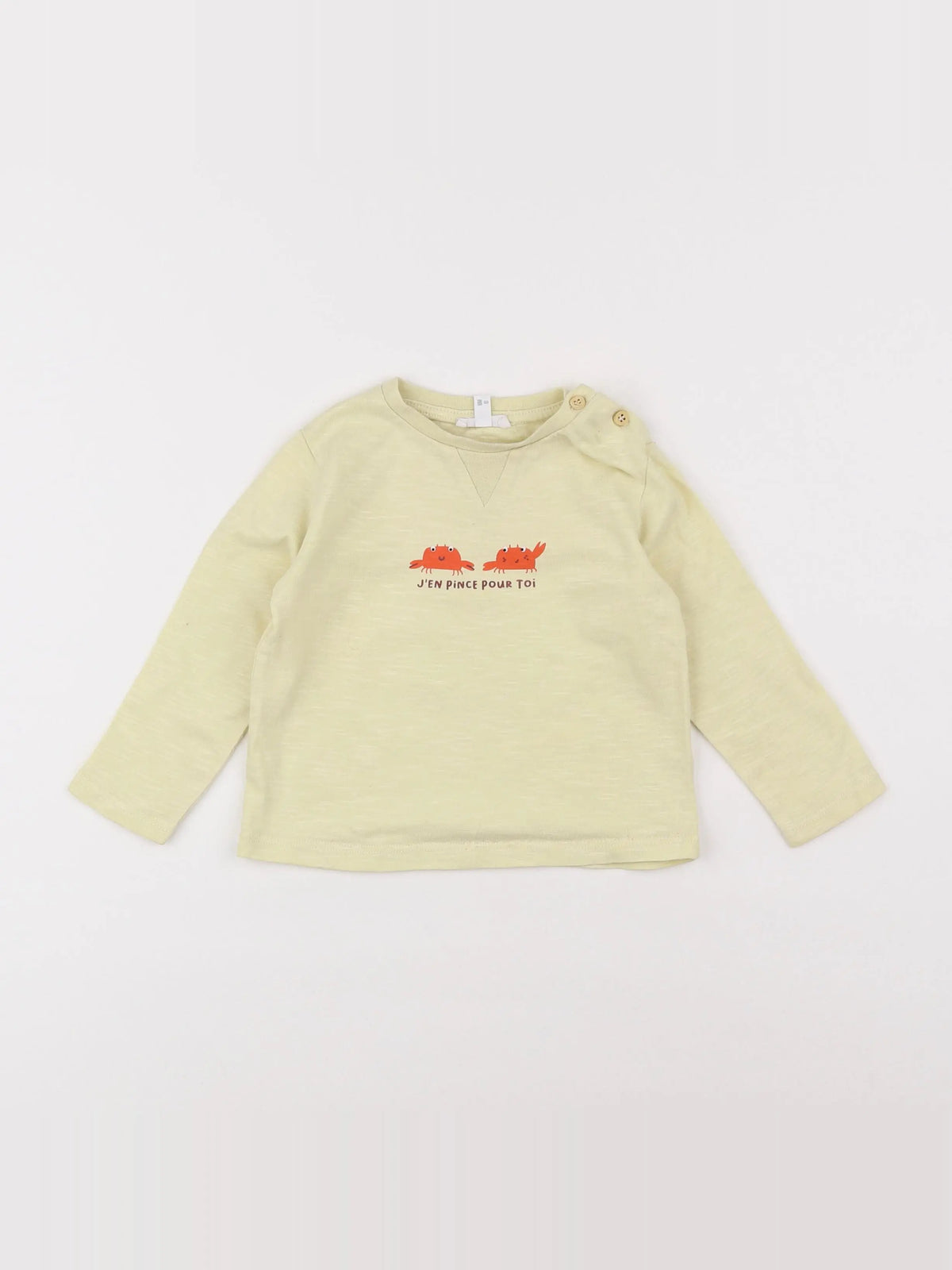 Storytelling - tee-shirt jaune - 18 mois