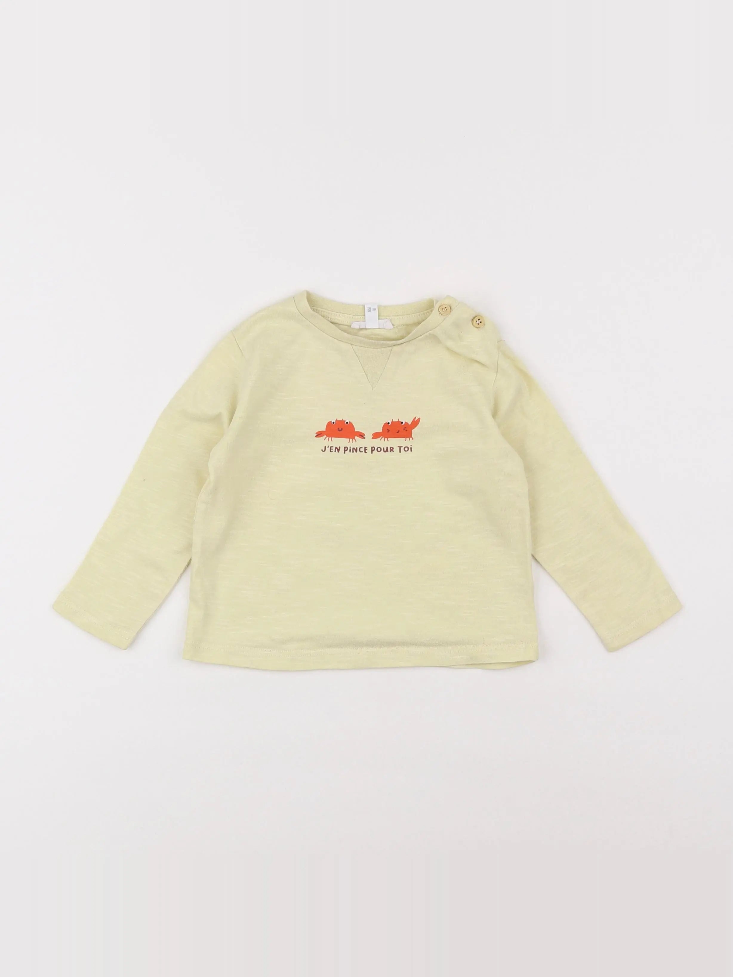 Storytelling - tee-shirt jaune - 18 mois