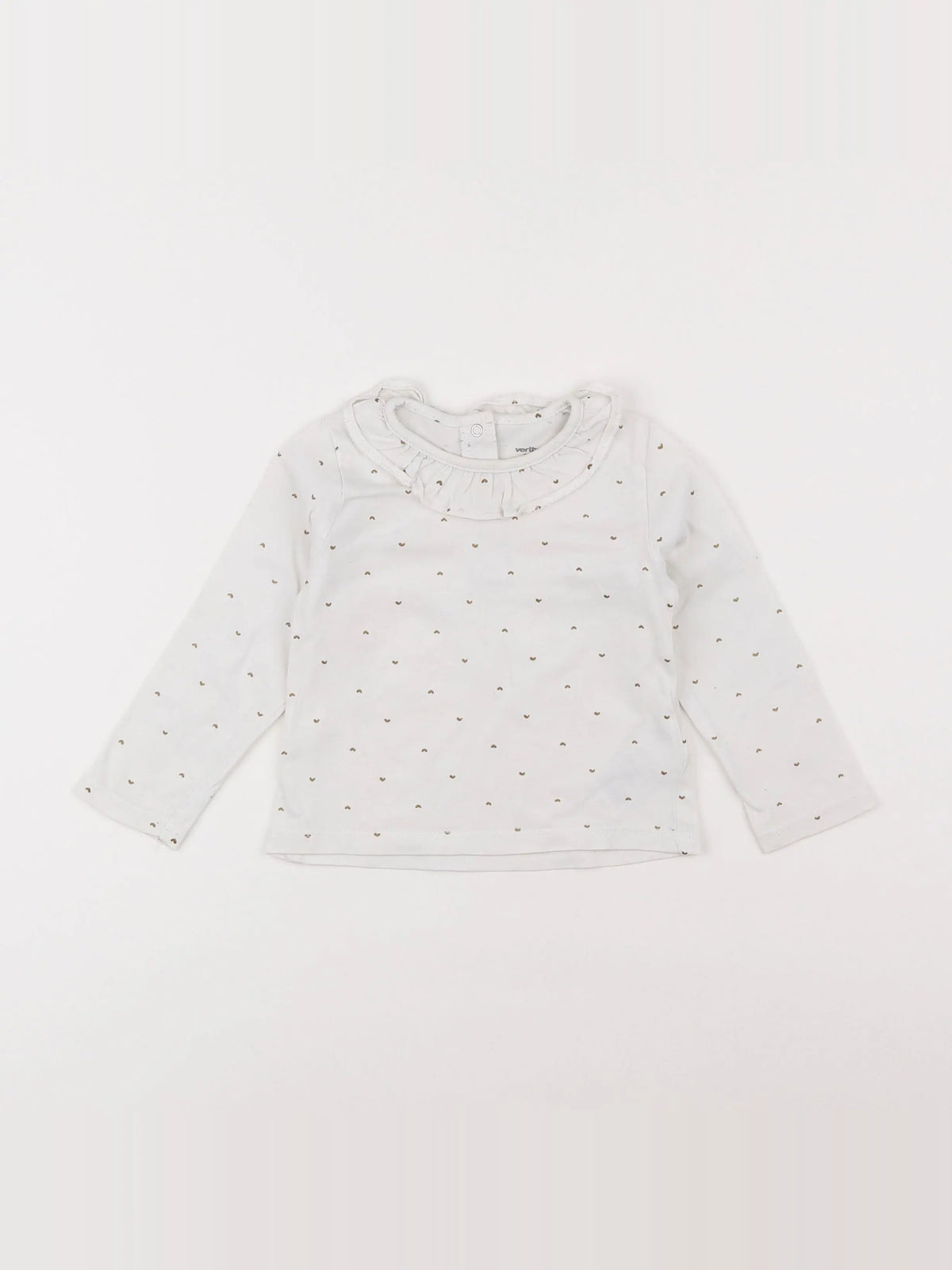 Vertbaudet - tee-shirt blanc - 18 mois