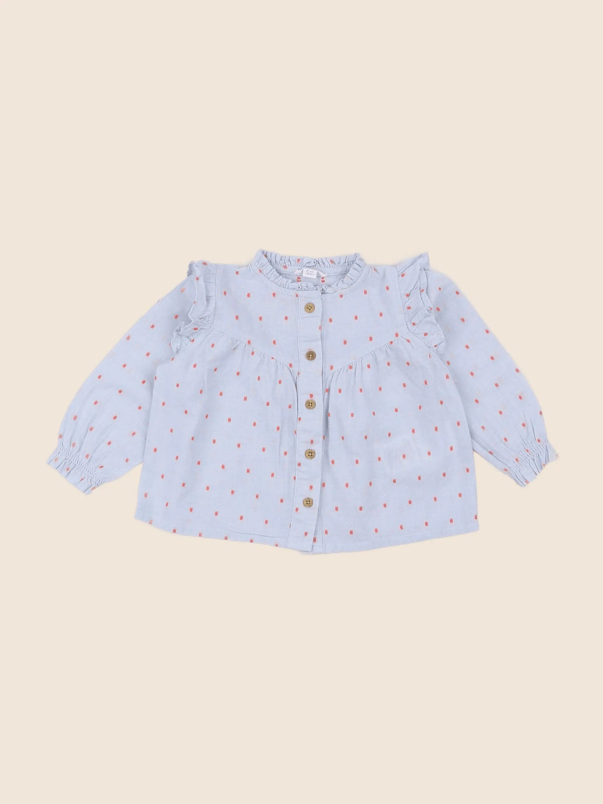 Vertbaudet - blouse bleu - 6 mois
