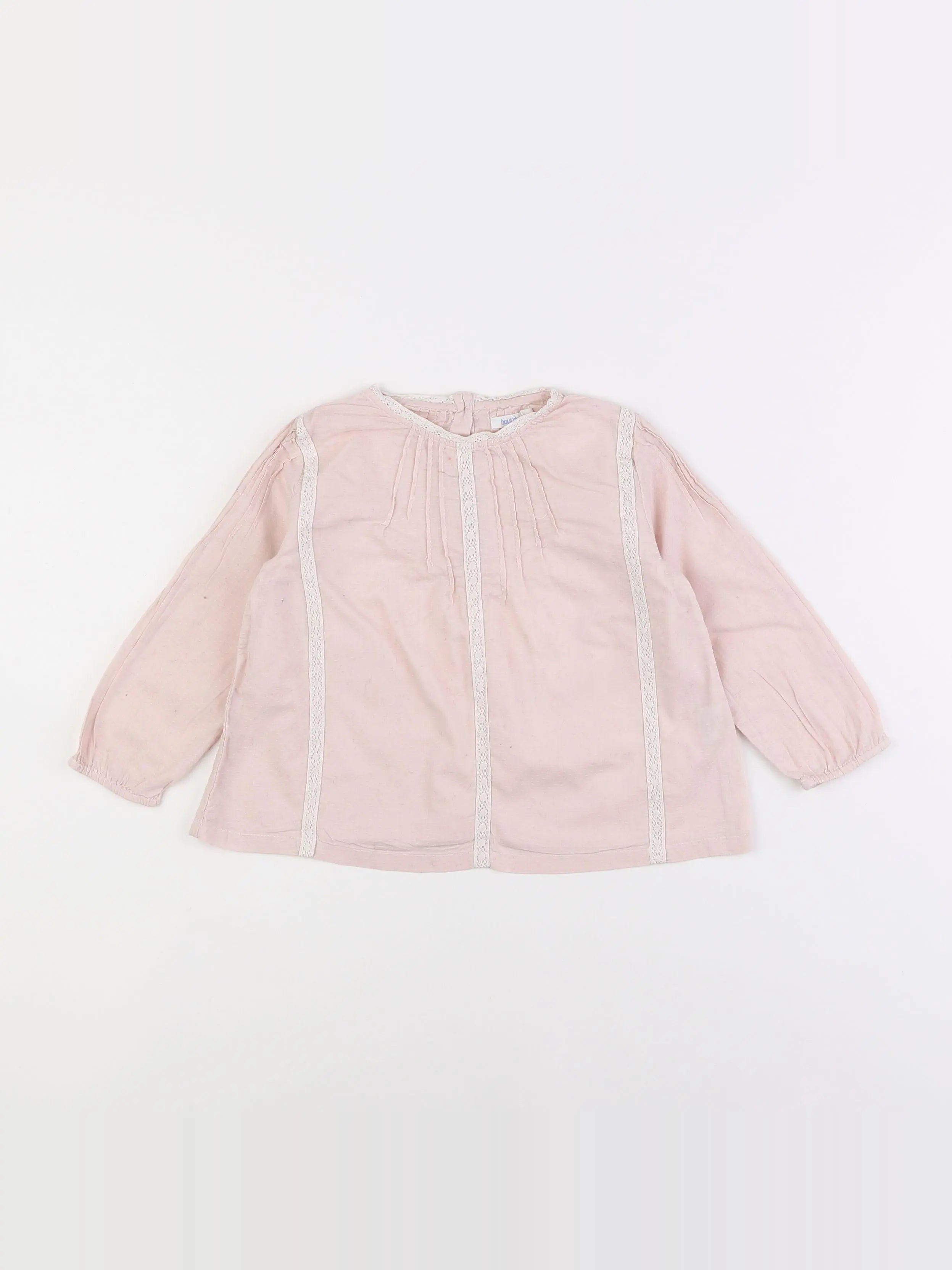 Boutchou - blouse rose - 2 ans