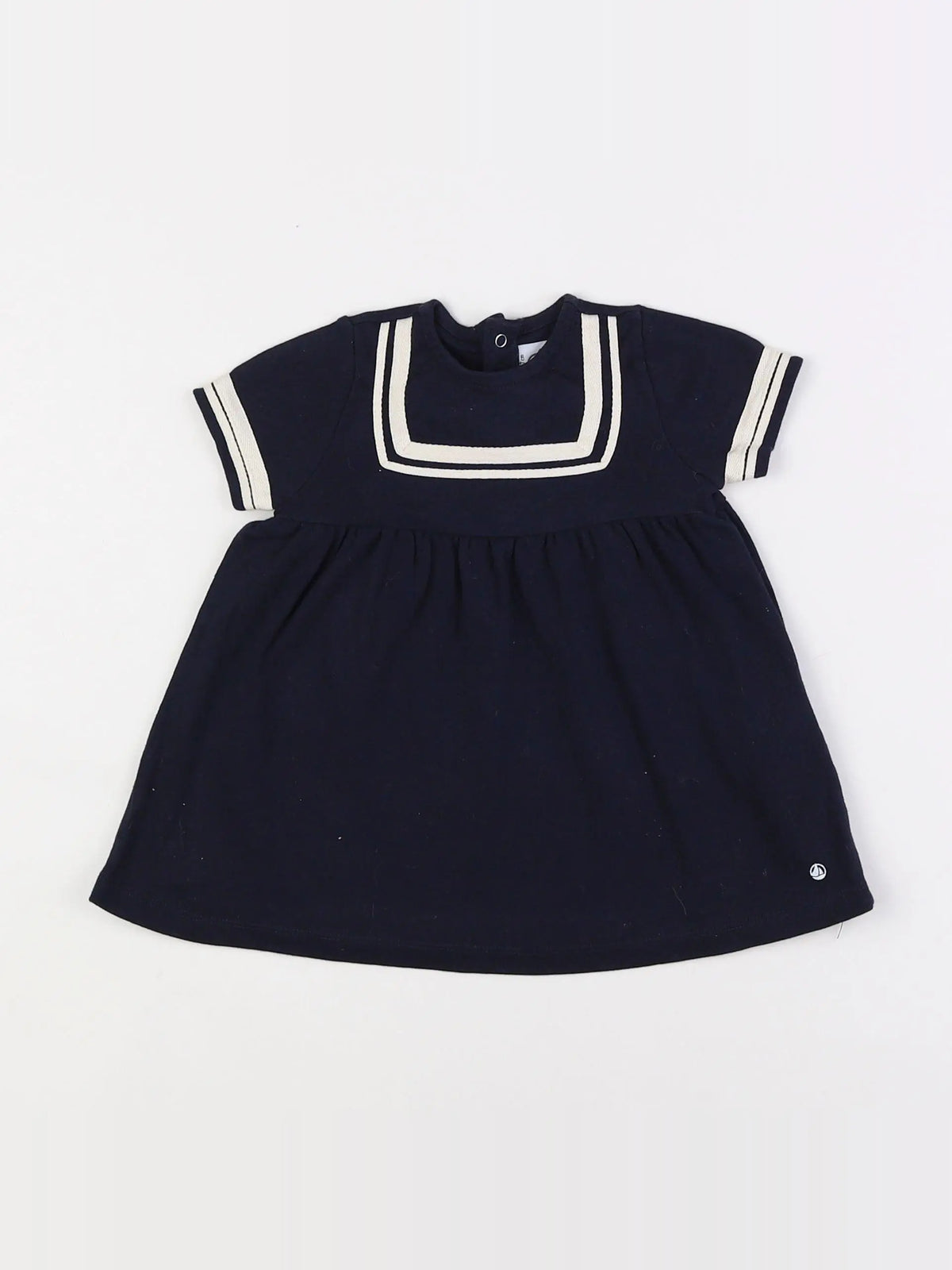 Petit Bateau - robe bleu - 6 mois