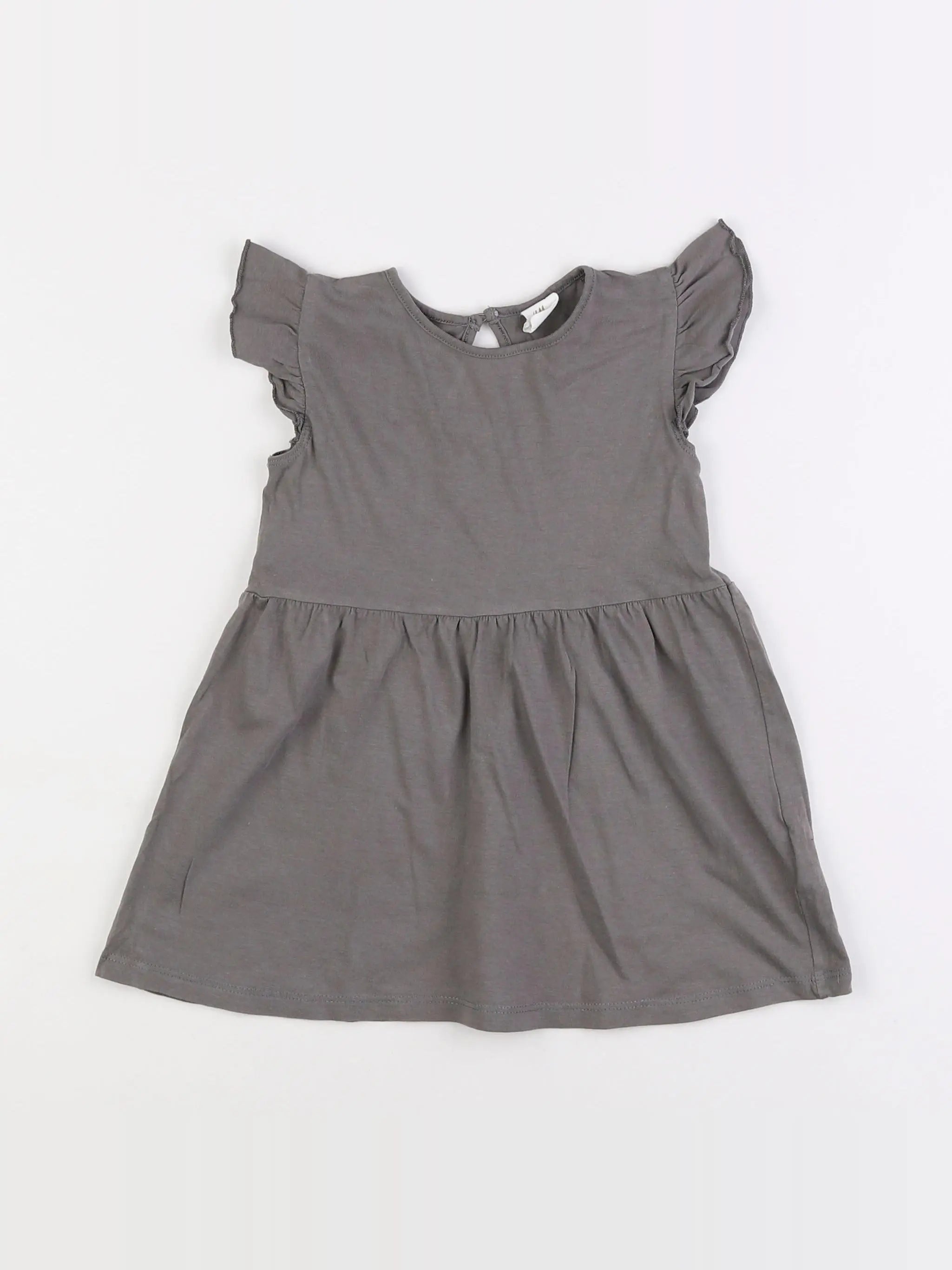 H&M - robe gris - 12/18 mois