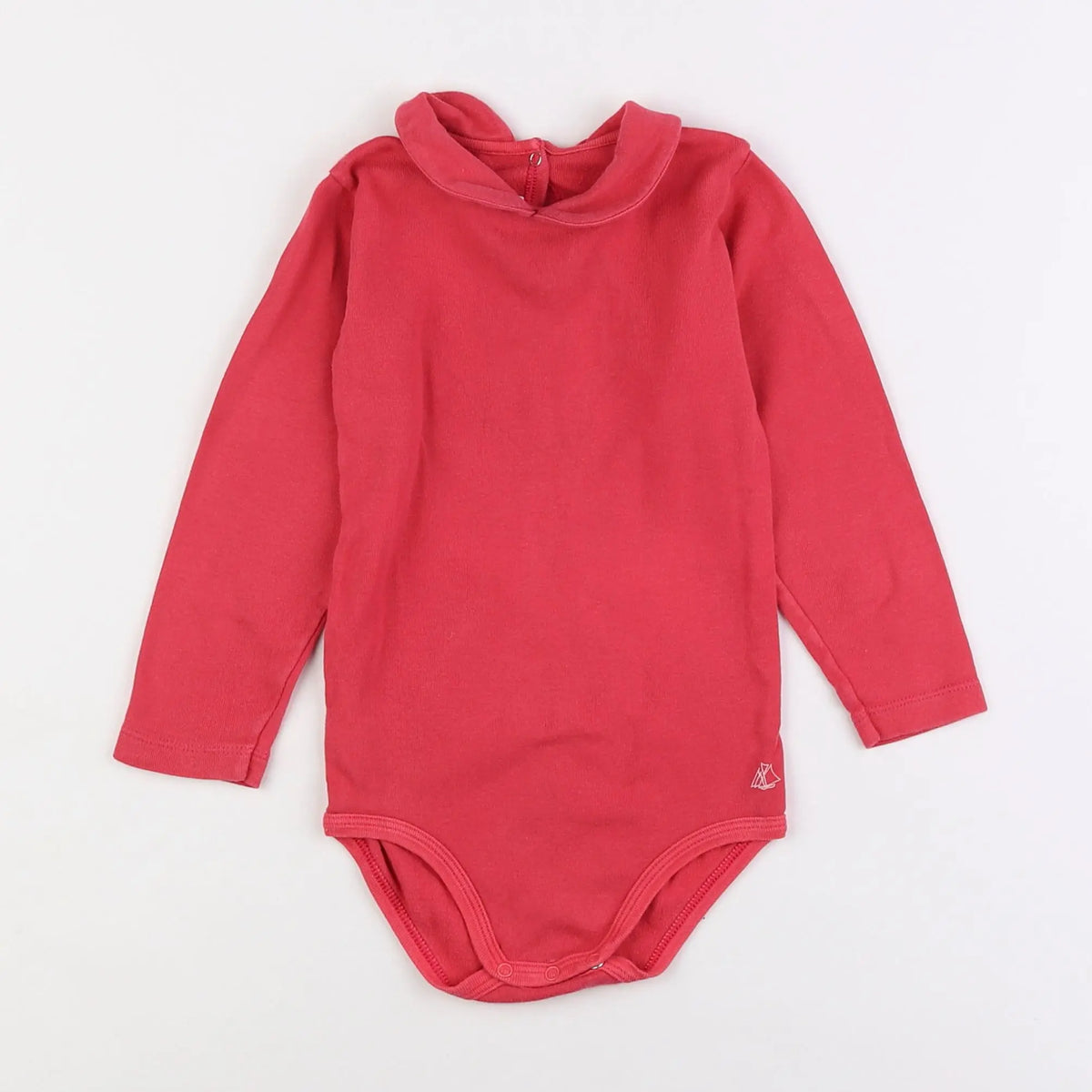 Petit Bateau - body à col rose - 3 ans