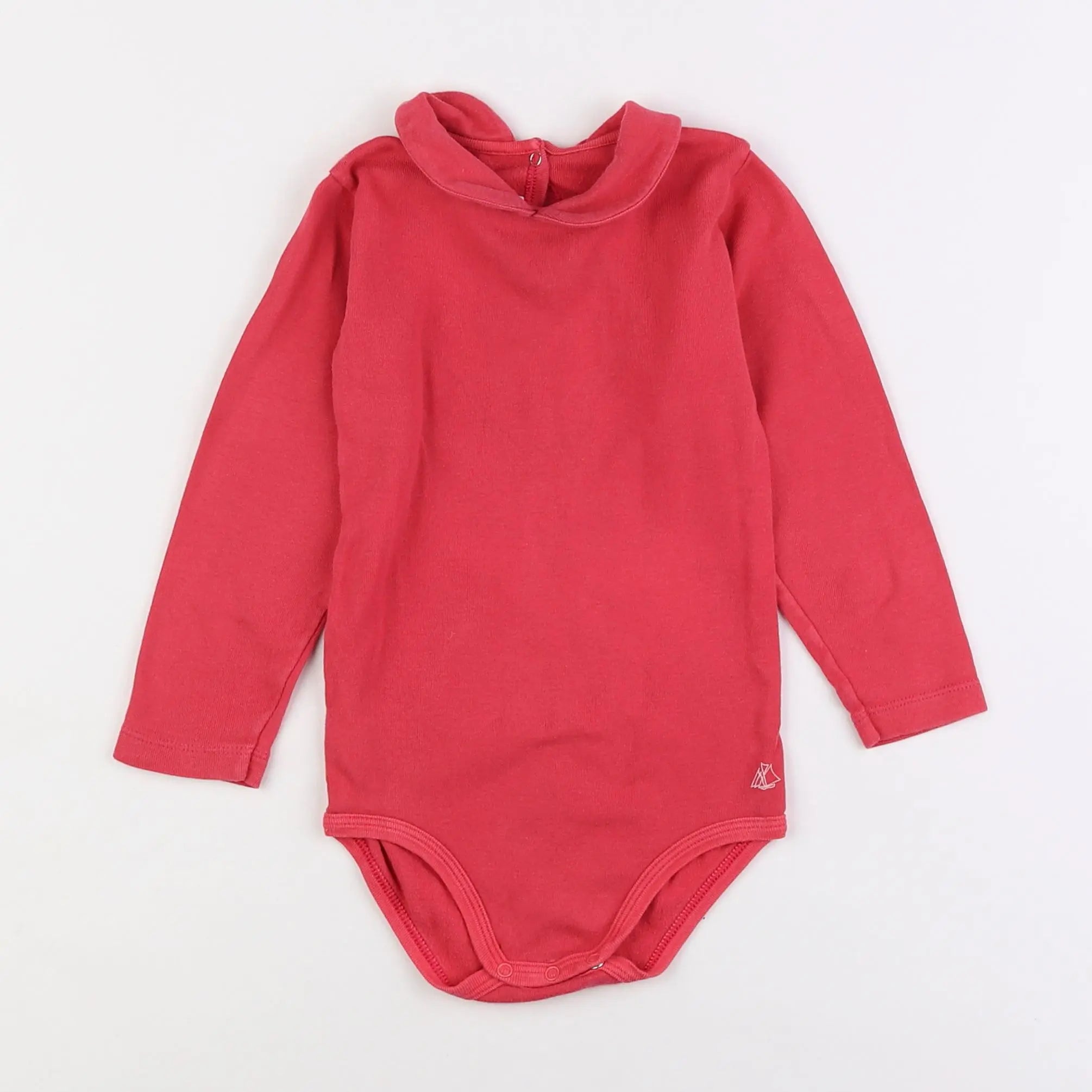 Petit Bateau - body à col rose - 3 ans