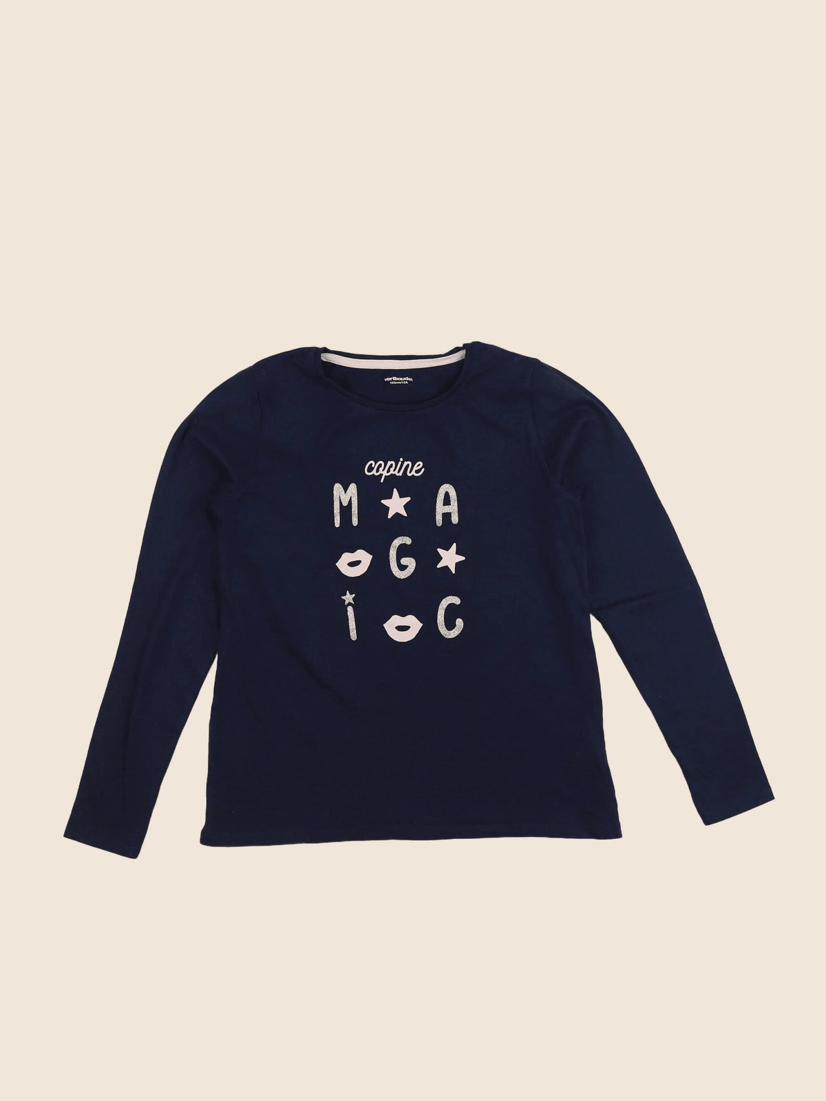Vertbaudet - tee-shirt bleu - 12 ans