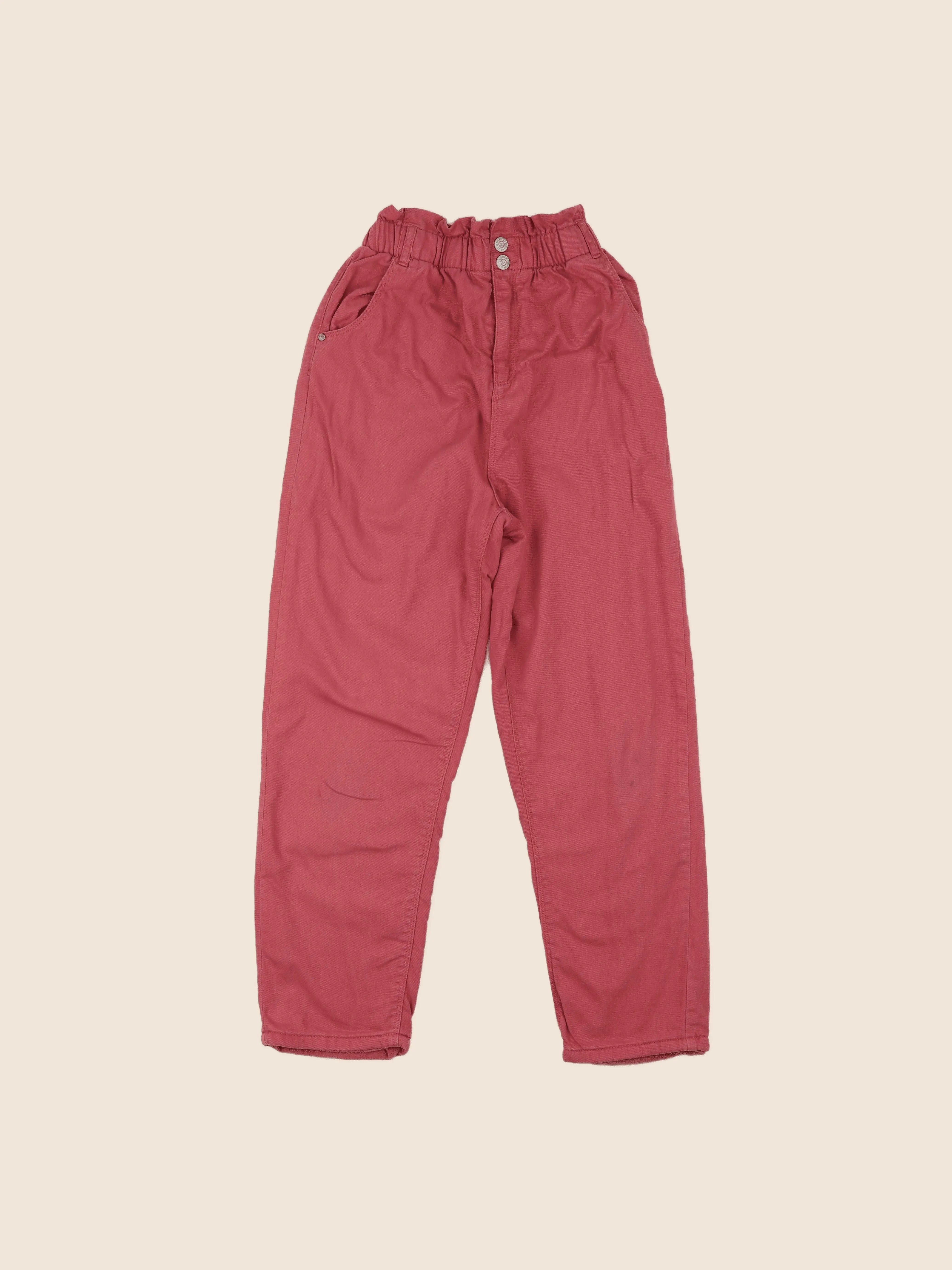 Vertbaudet - pantalon doublé rose - 14 ans