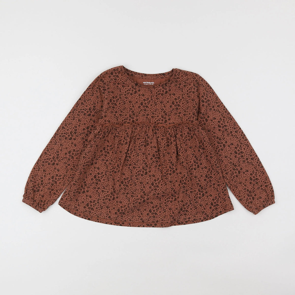 Vertbaudet - tee-shirt marron - 5 ans