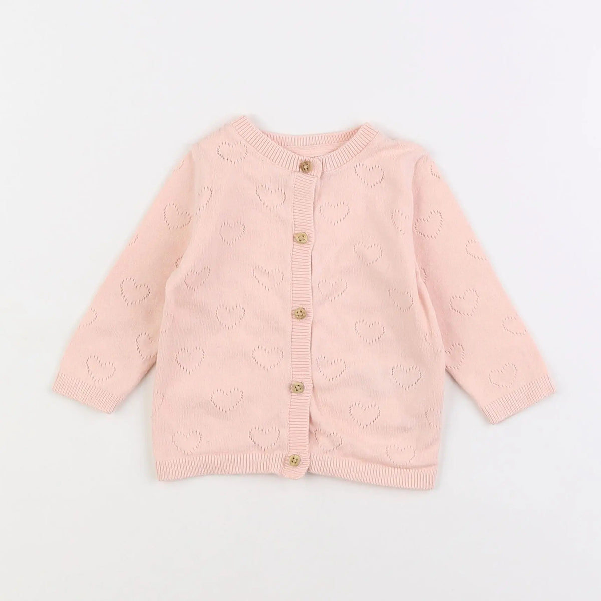 Vertbaudet - gilet rose - 6 mois