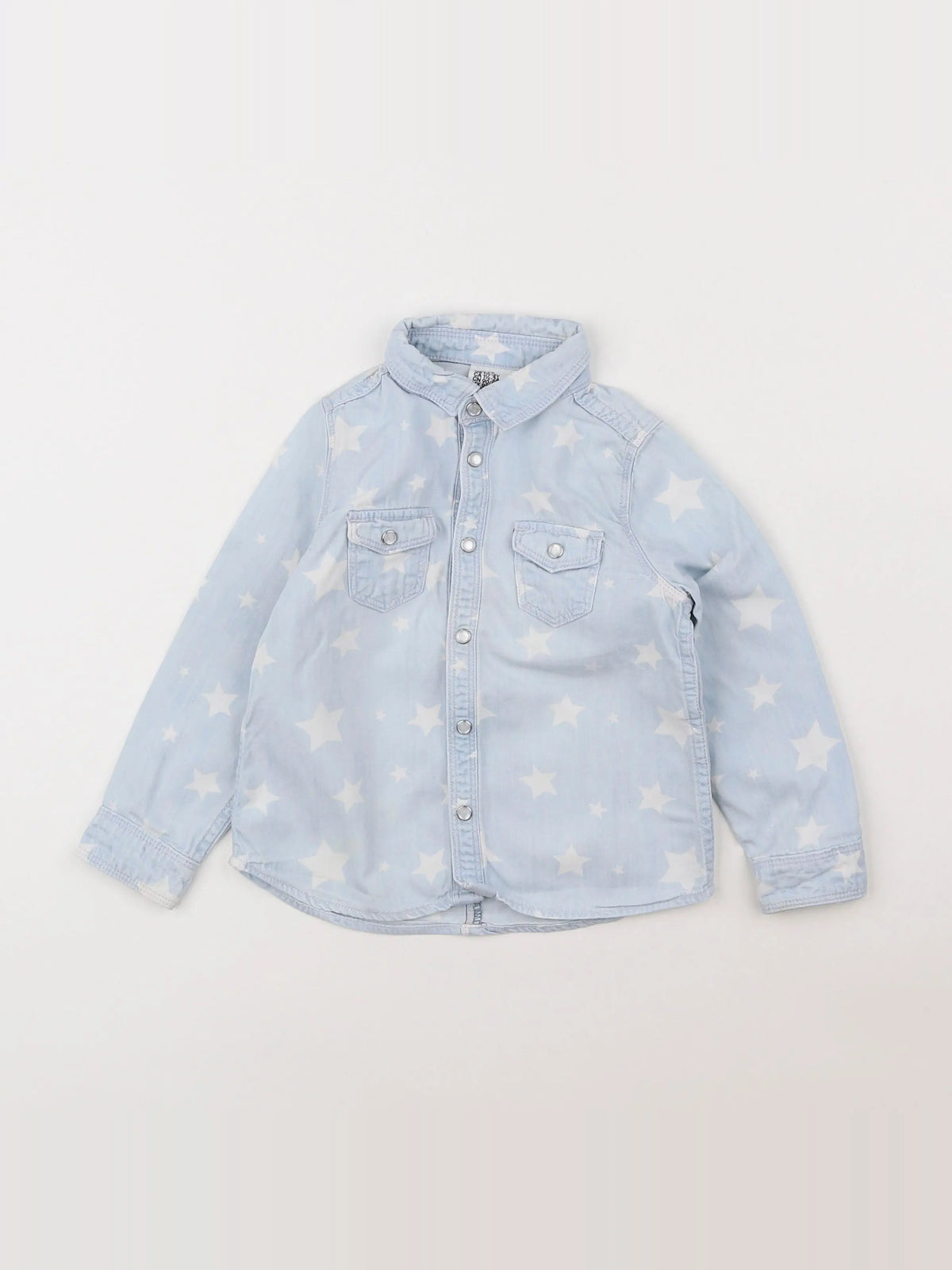 H&M - blouse bleu - 12/18 mois