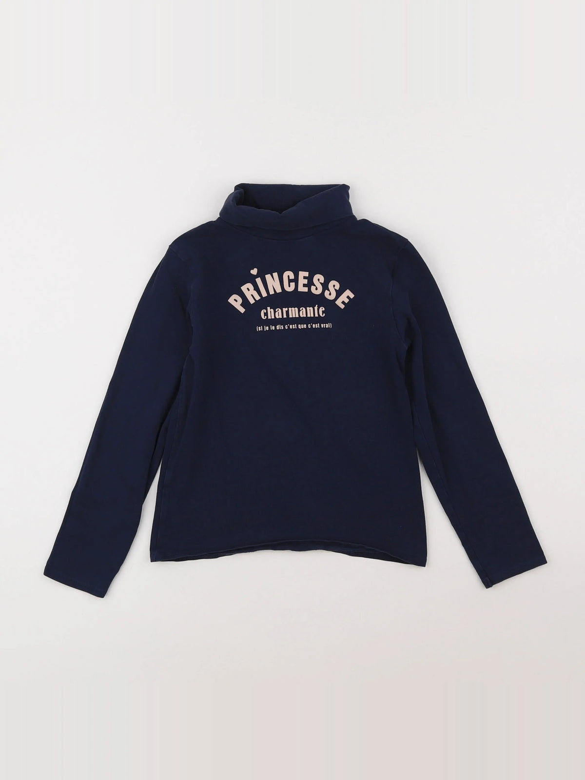 Vertbaudet - sous-pull bleu - 8 ans