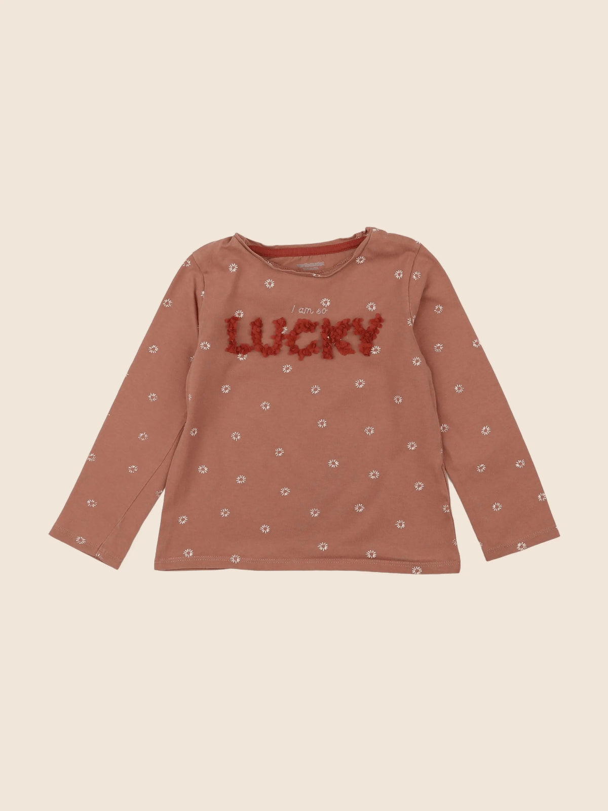 Vertbaudet - tee-shirt marron - 5 ans