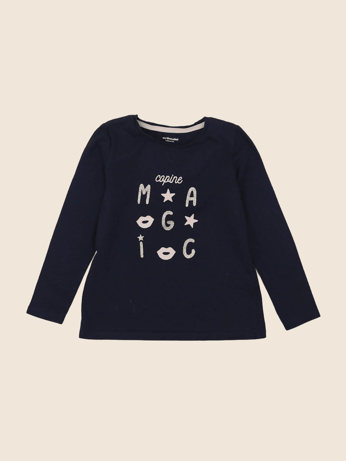 Vertbaudet - tee-shirt bleu - 5 ans