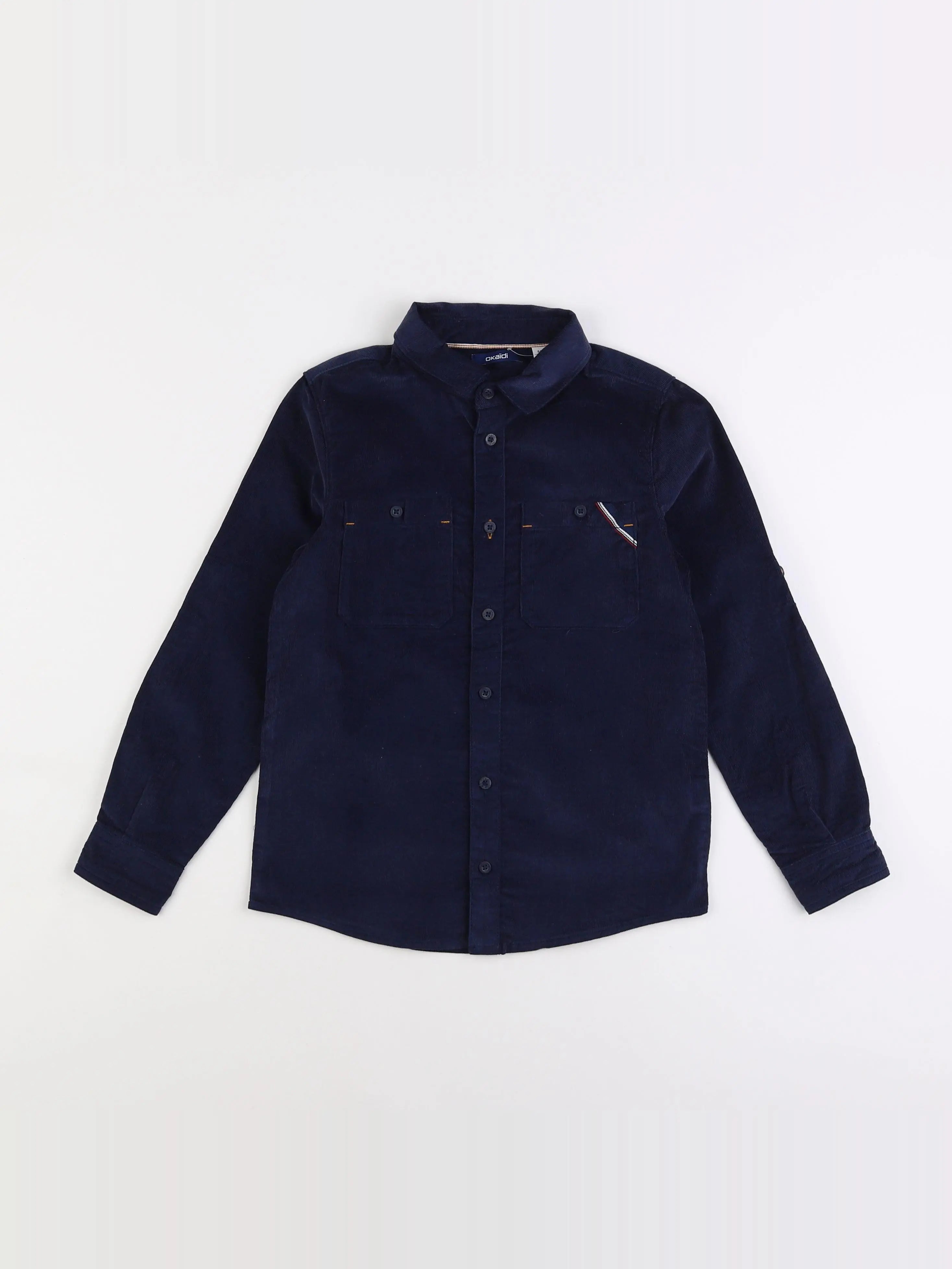 Okaidi - chemise bleu - 8 ans