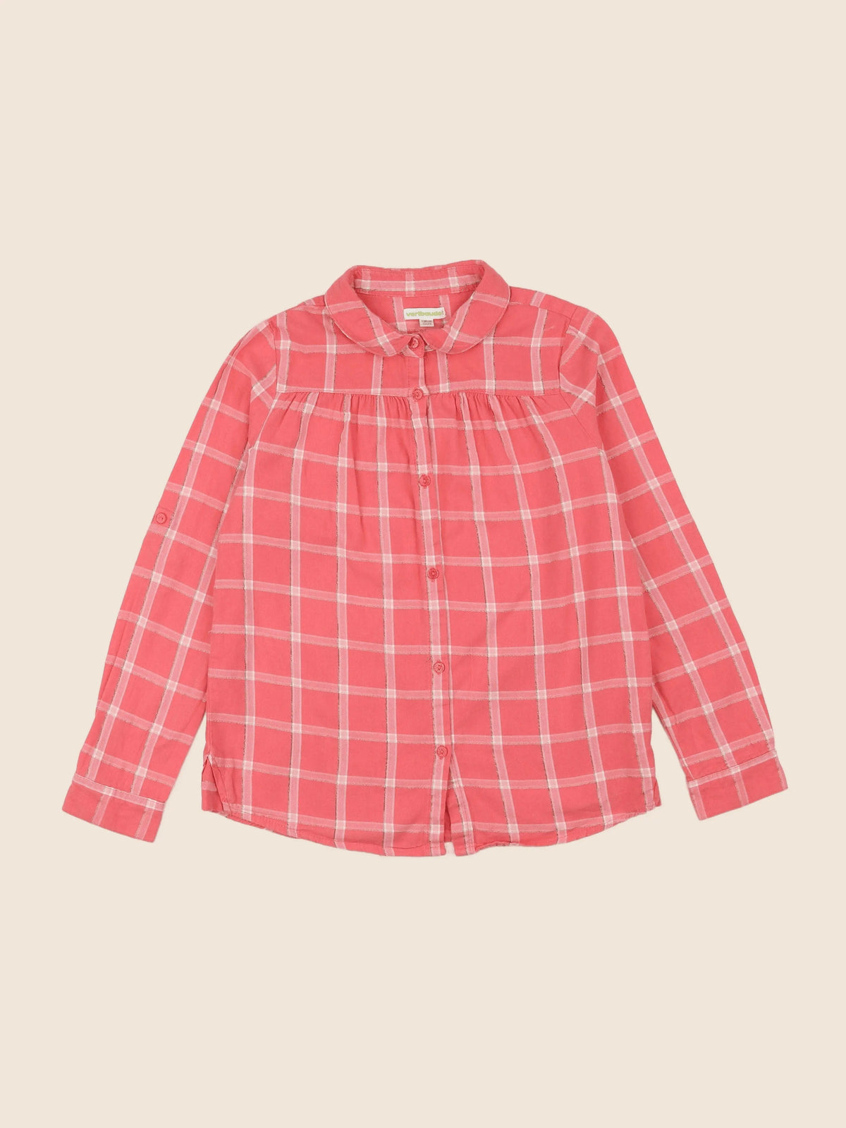 Vertbaudet - chemise rose - 10 ans