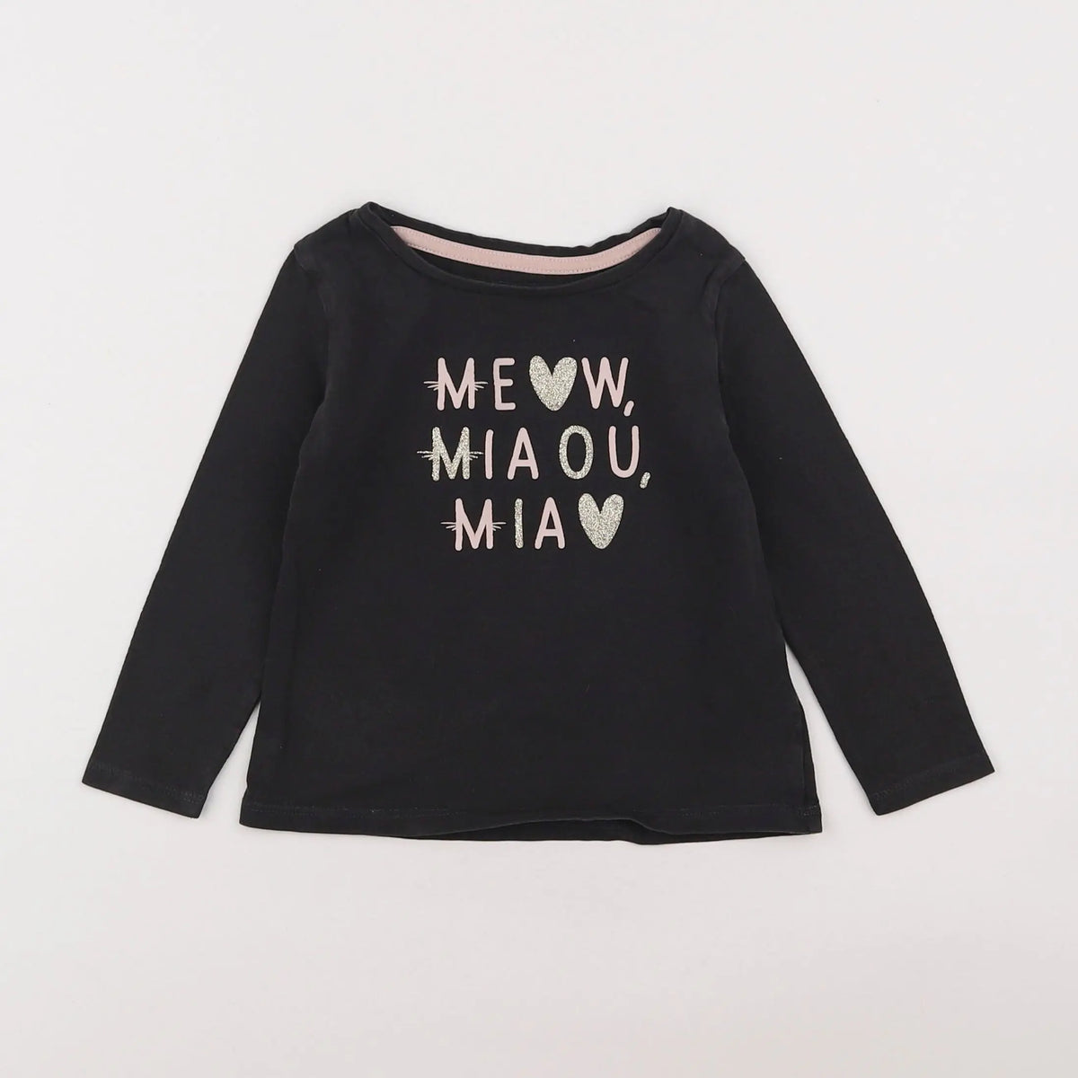 Vertbaudet - tee-shirt gris, or - 2 ans