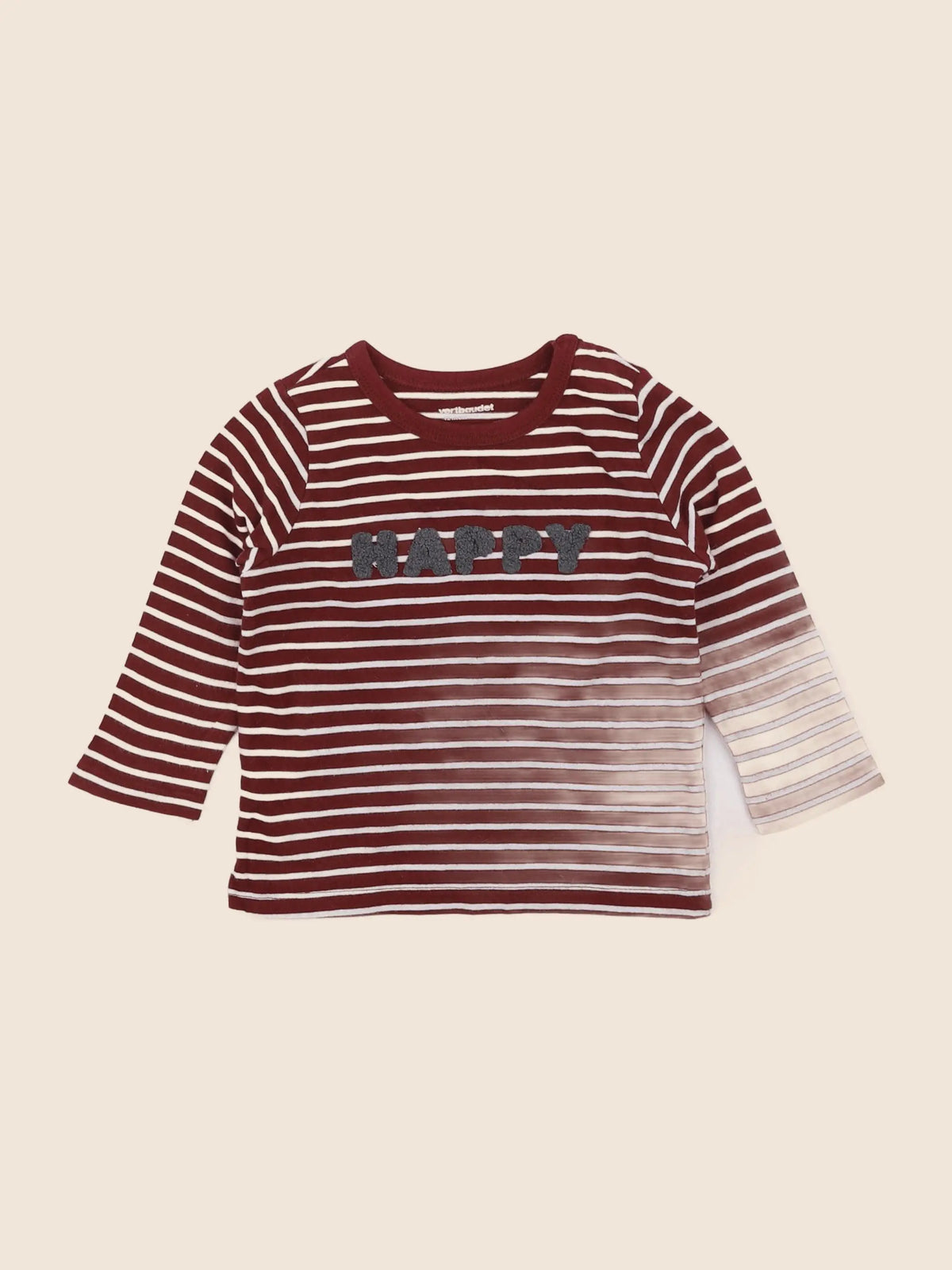 Vertbaudet - tee-shirt rouge - 12 mois