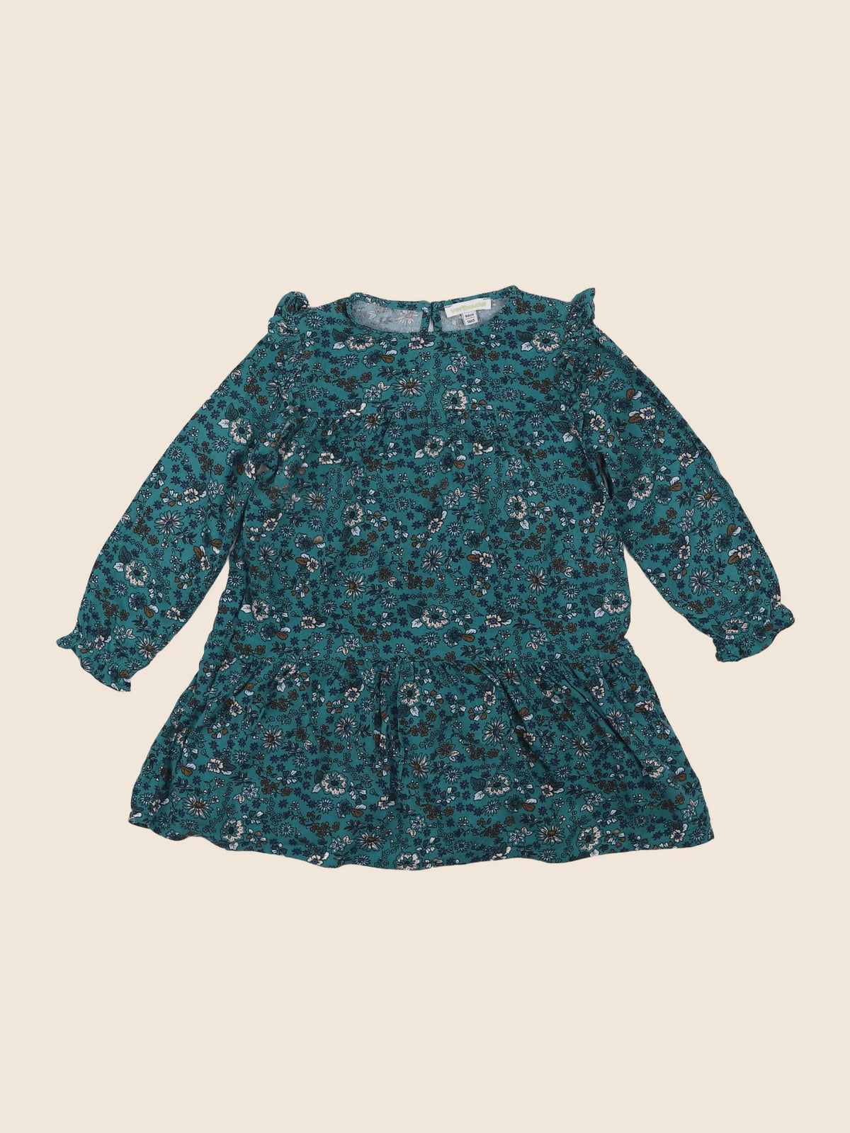 Vertbaudet - robe vert - 3 ans