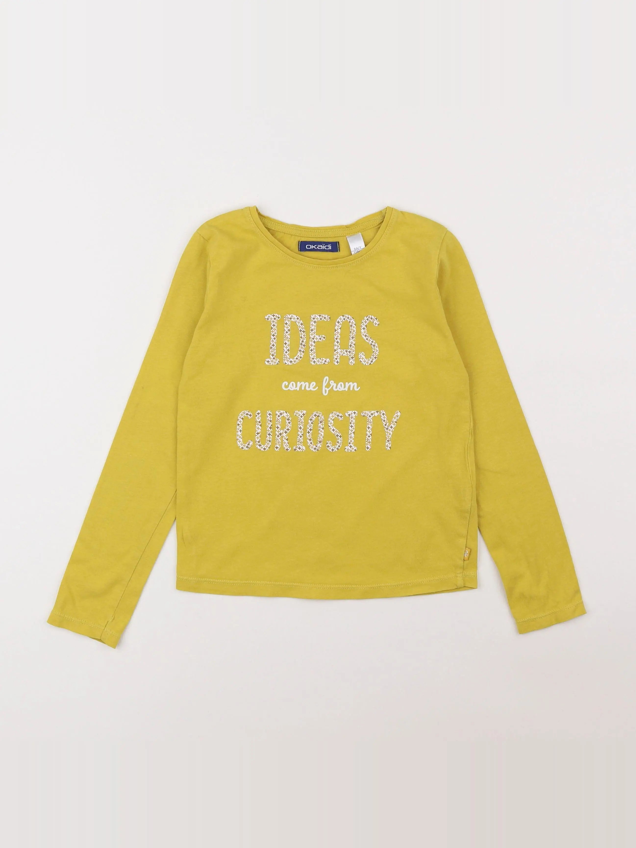 Okaidi - tee-shirt jaune - 6 ans