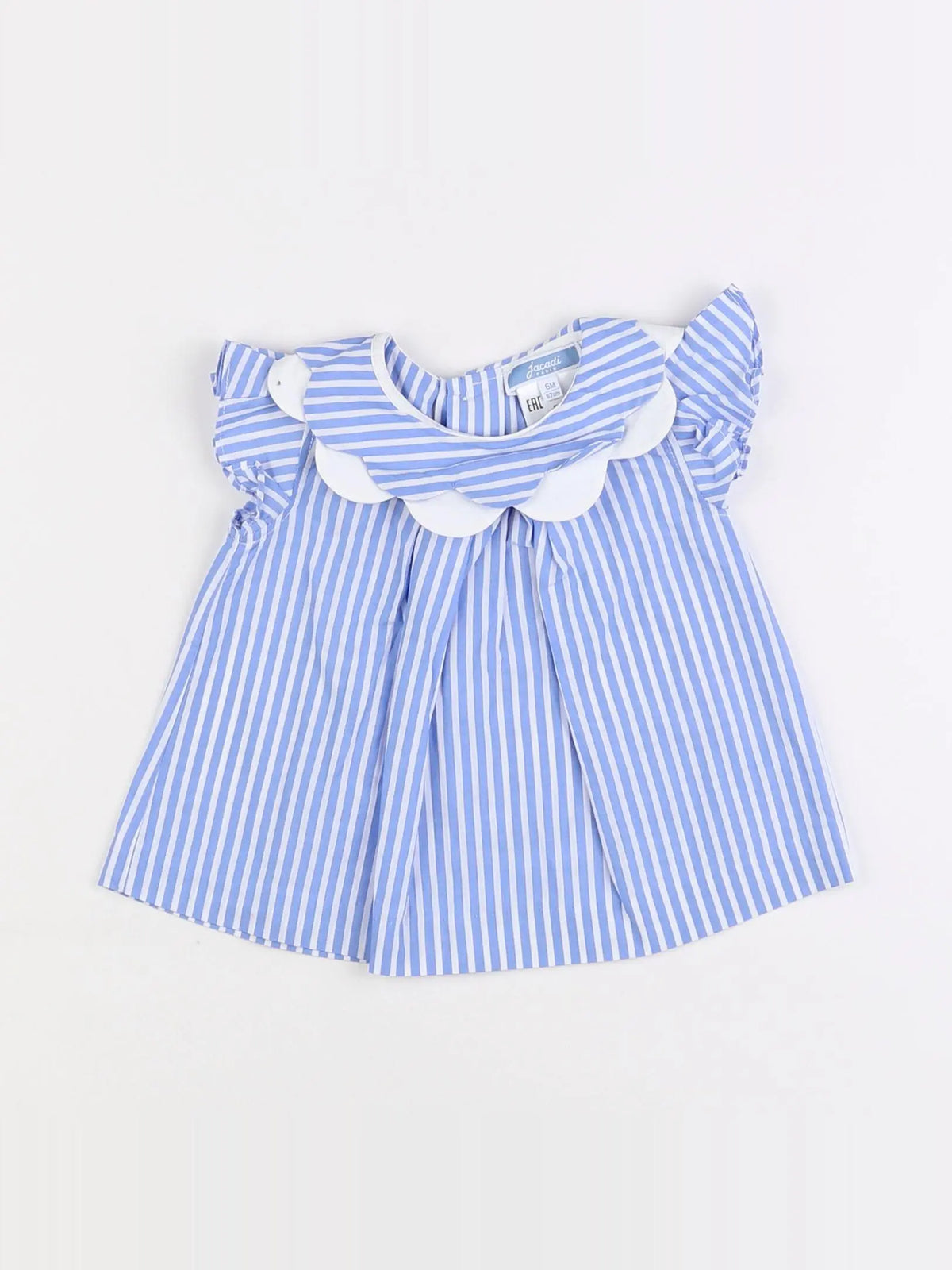 Jacadi - blouse bleu - 6 mois
