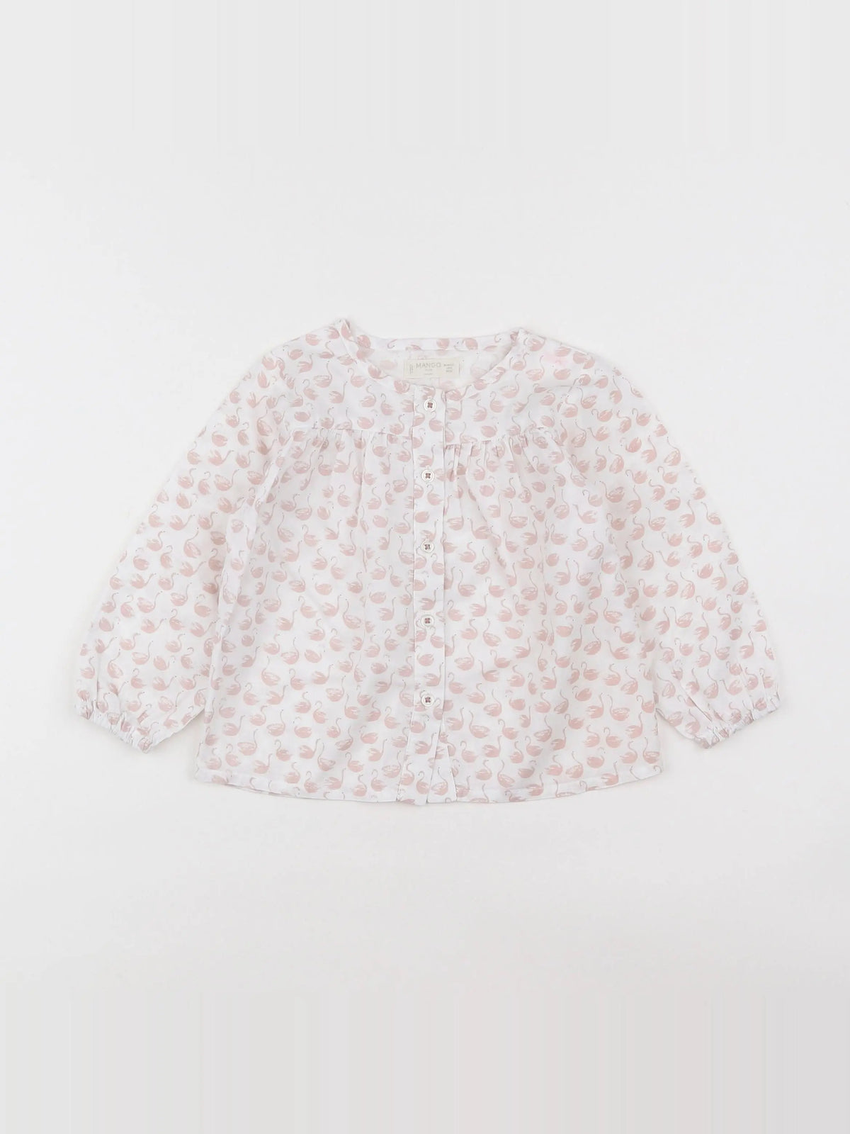 Mango - blouse rose - 12/18 mois