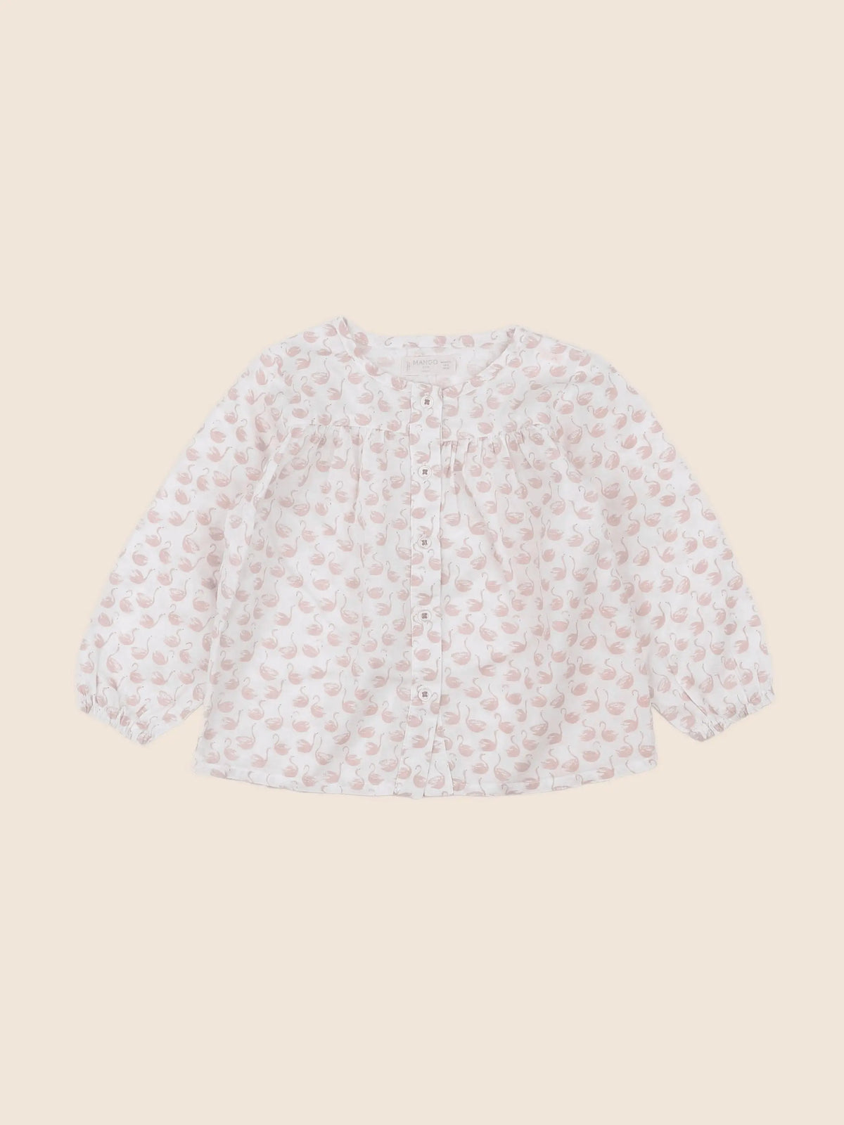 Mango - blouse rose - 12/18 mois