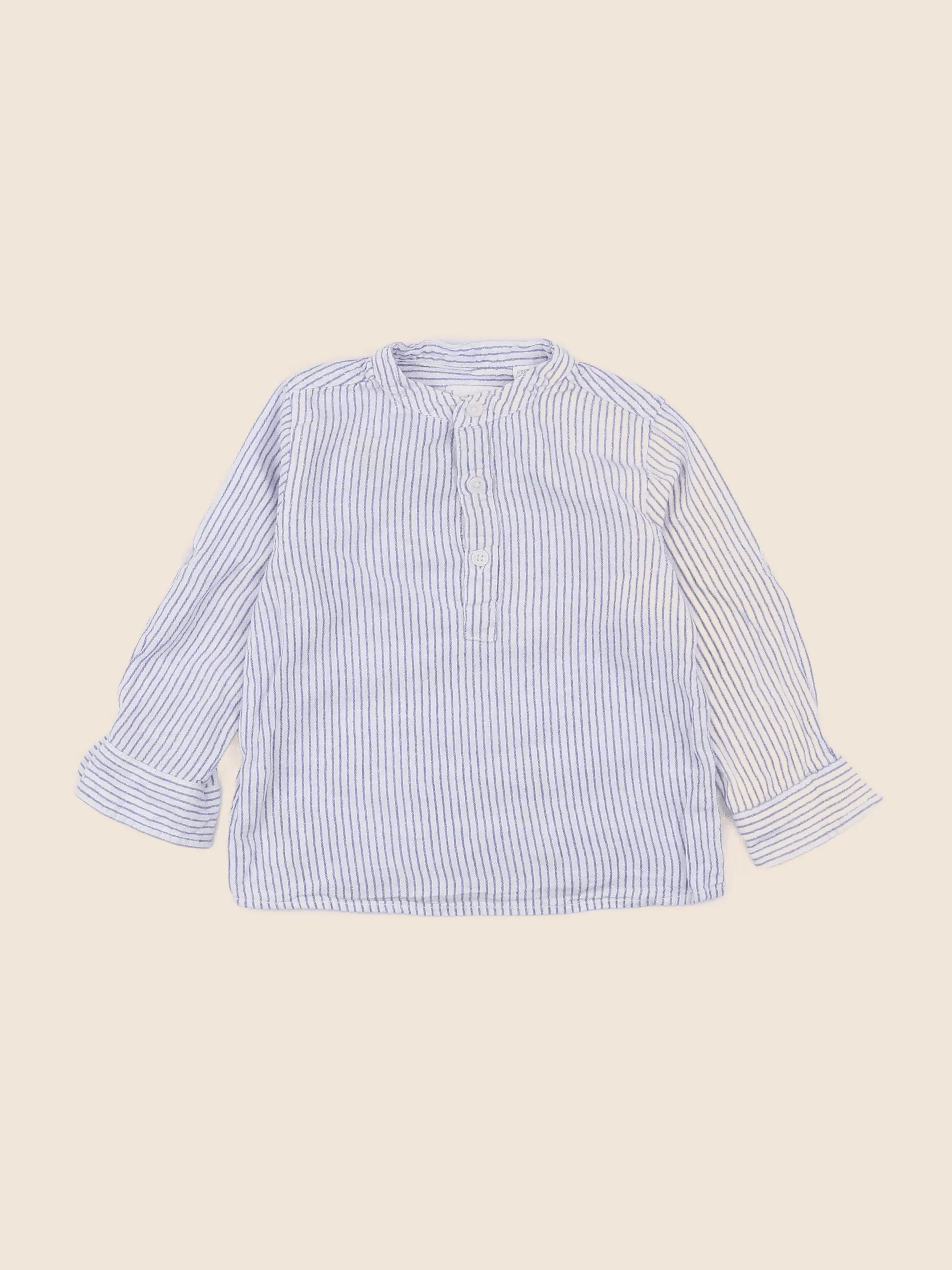 Mango - chemise bleu - 18 mois à 2 ans