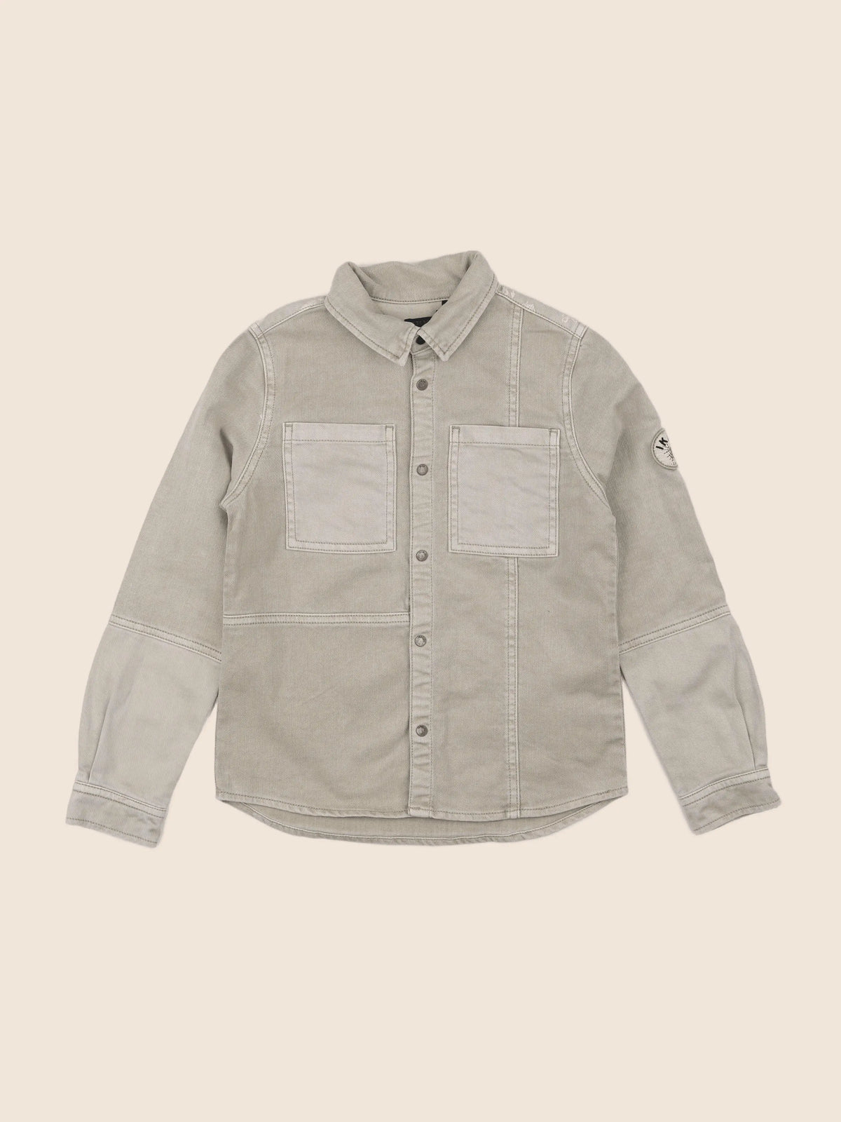IKKS - chemise imprimé au dos beige - 8 ans