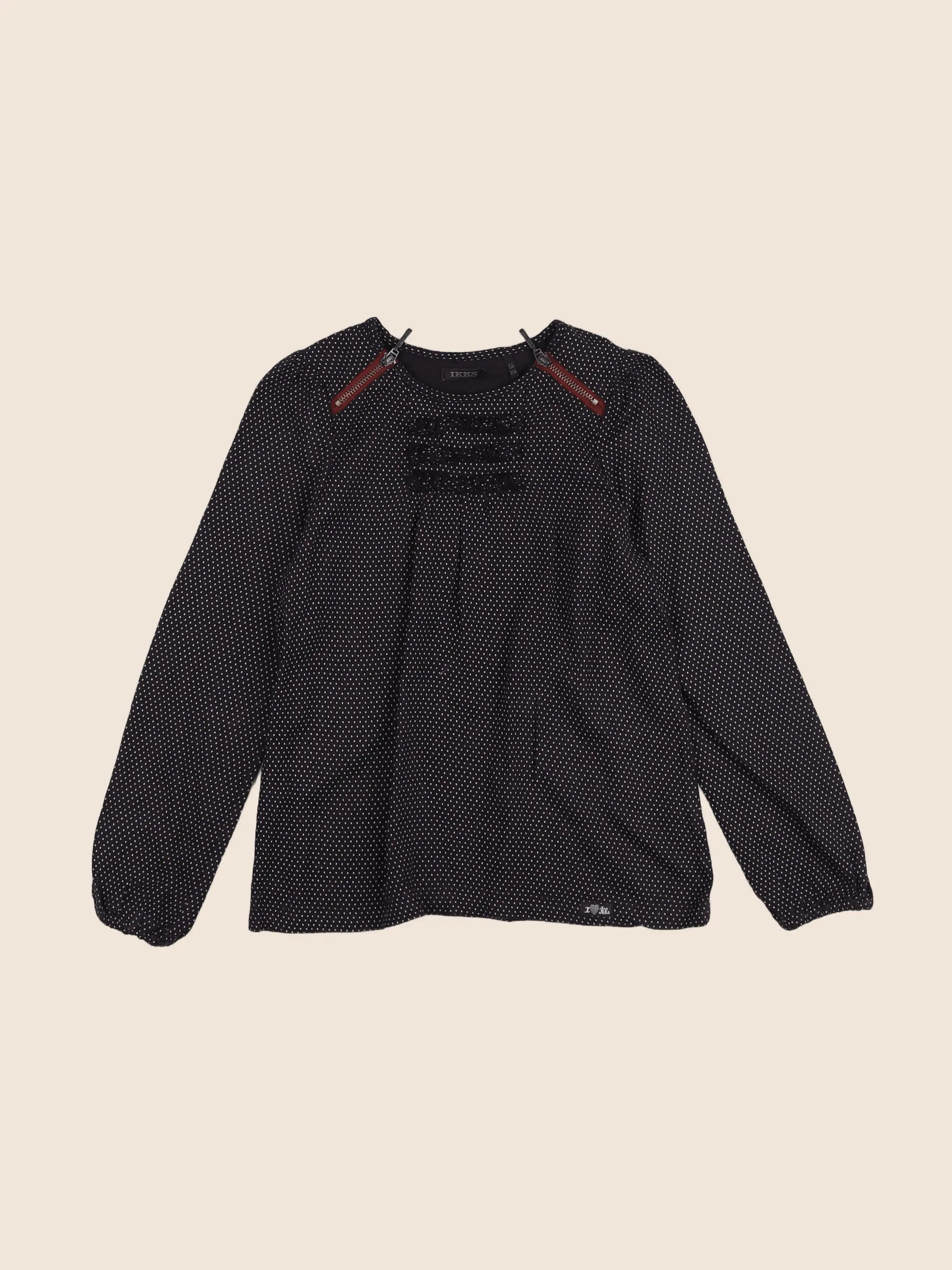 IKKS - blouse noir - 6 ans
