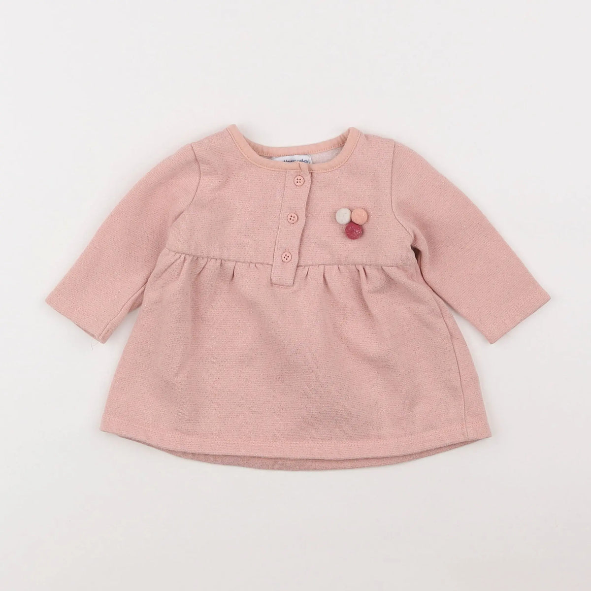 Vertbaudet - robe rose - 3 mois