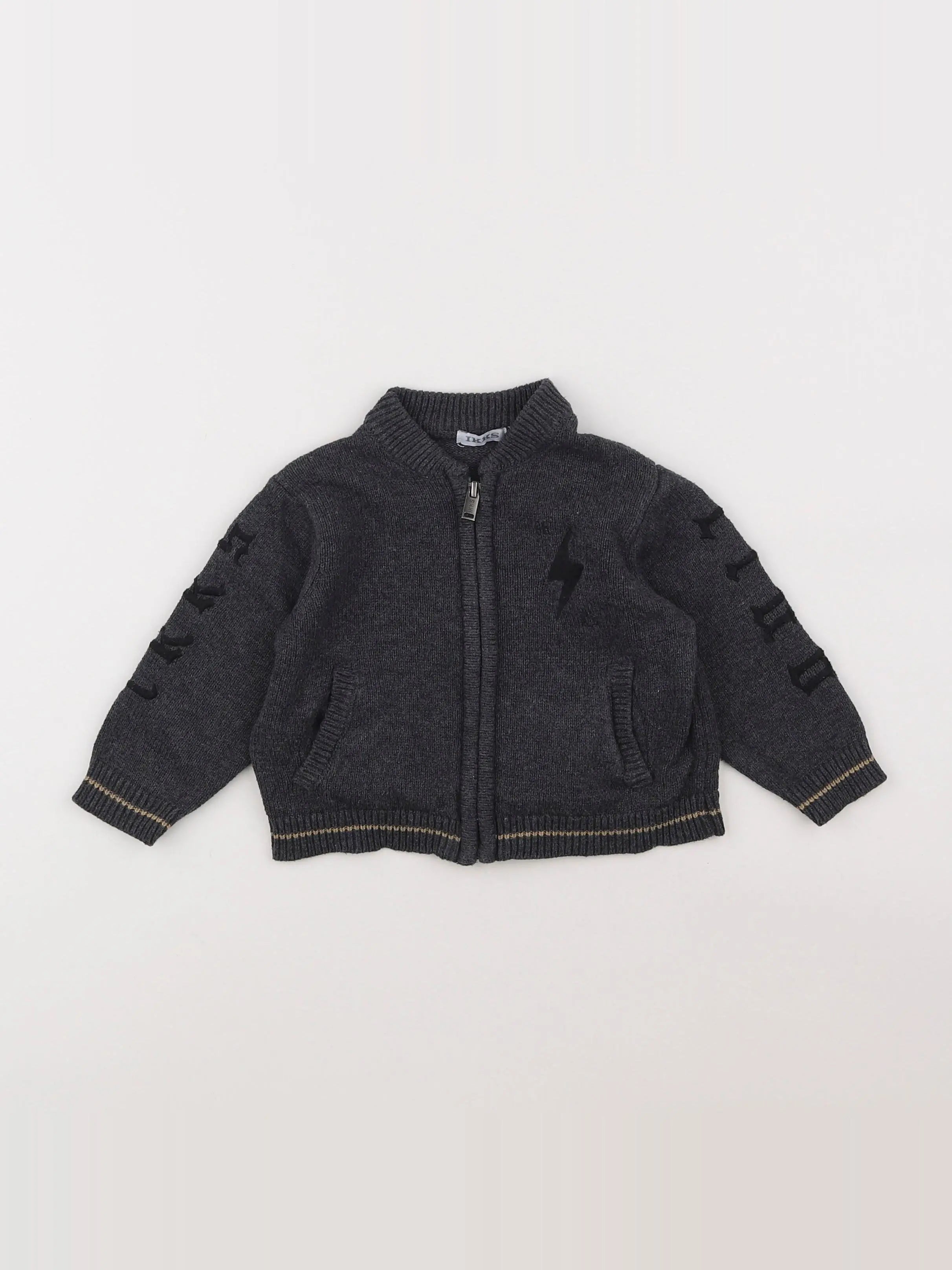 IKKS - gilet gris - 12 mois