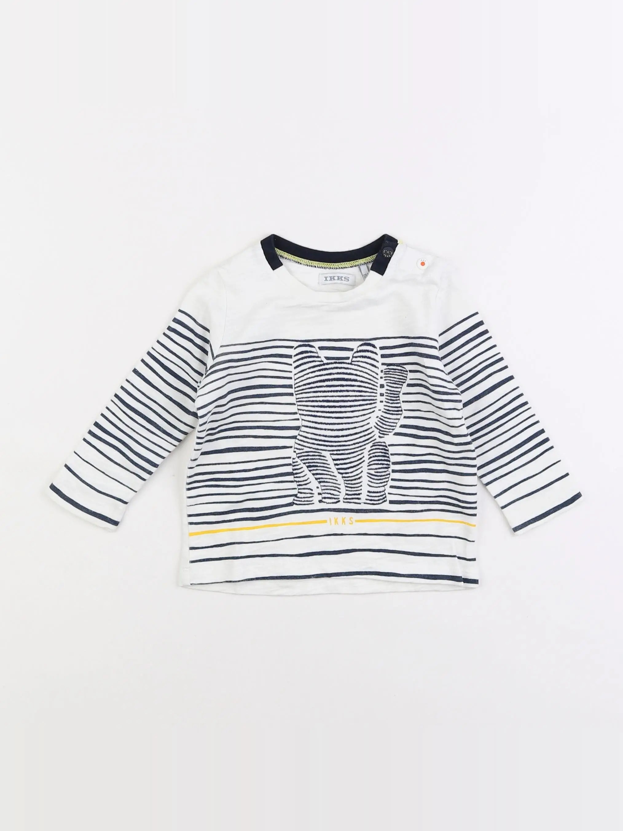 IKKS - tee-shirt blanc - 12 mois