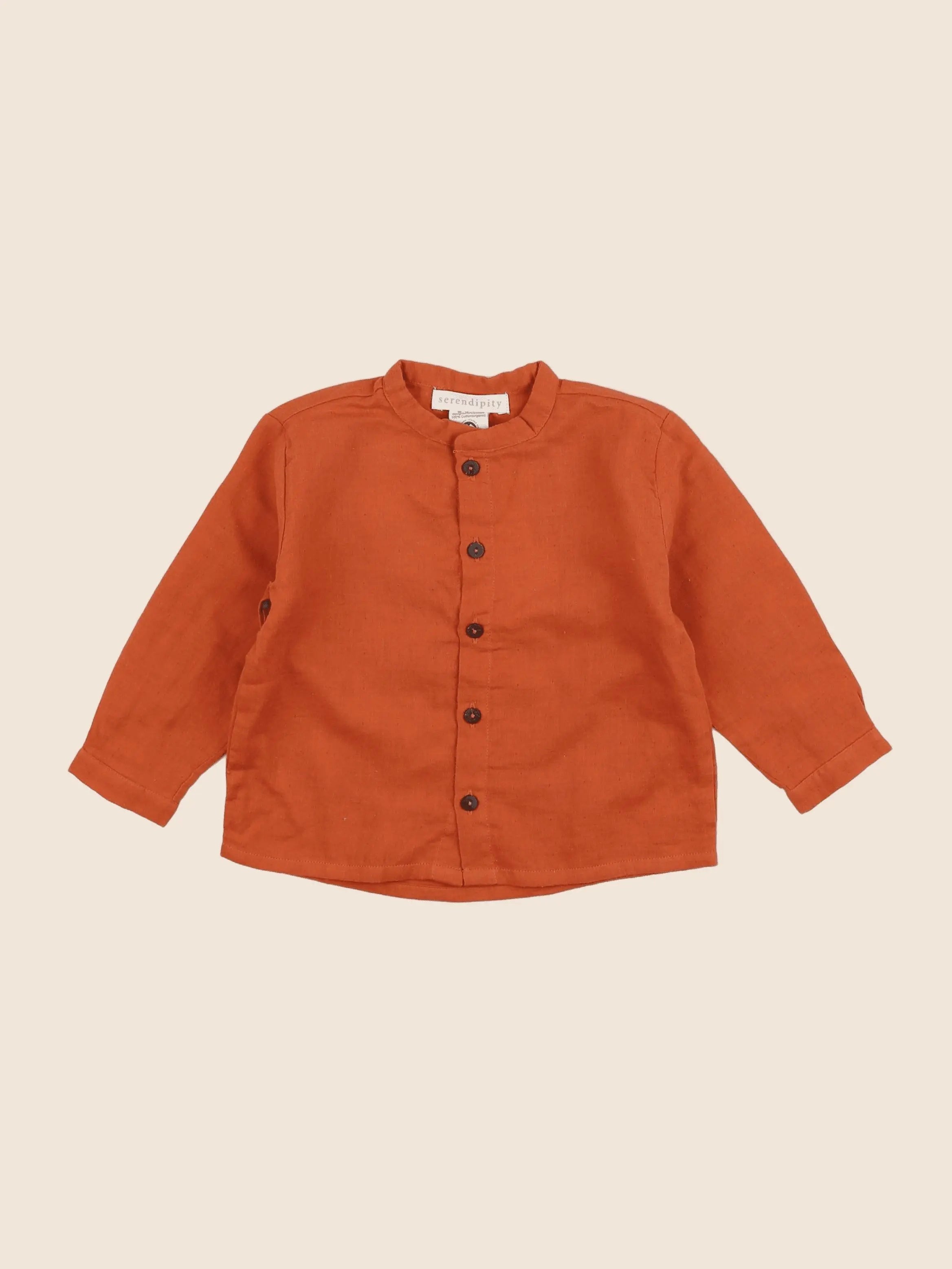 Serendipity - chemise marron - 18 mois