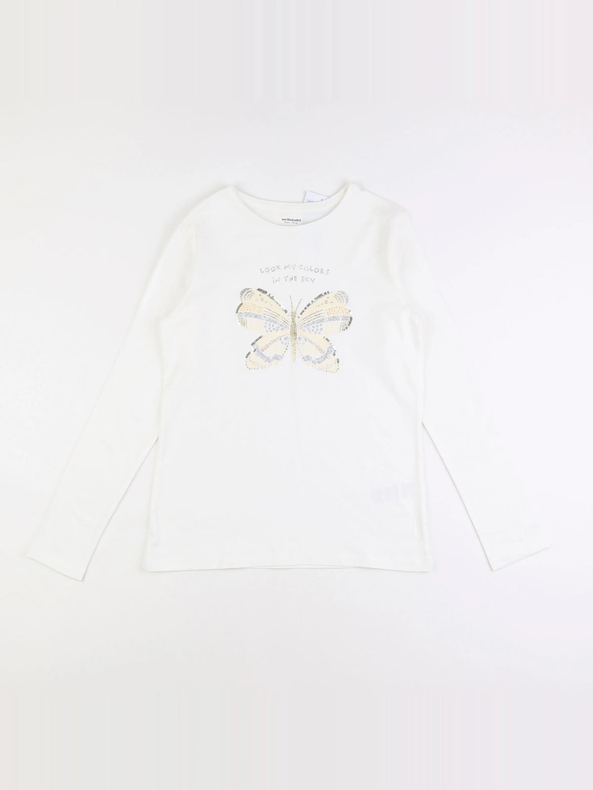 Vertbaudet - tee-shirt blanc - 12 ans