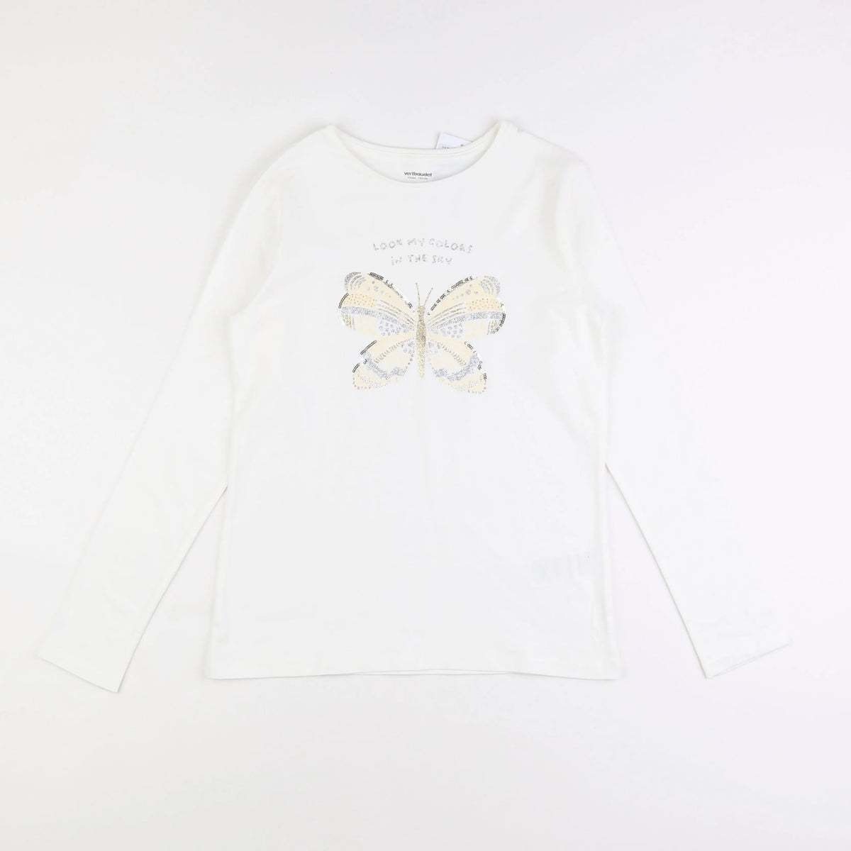 Vertbaudet - tee-shirt blanc - 12 ans