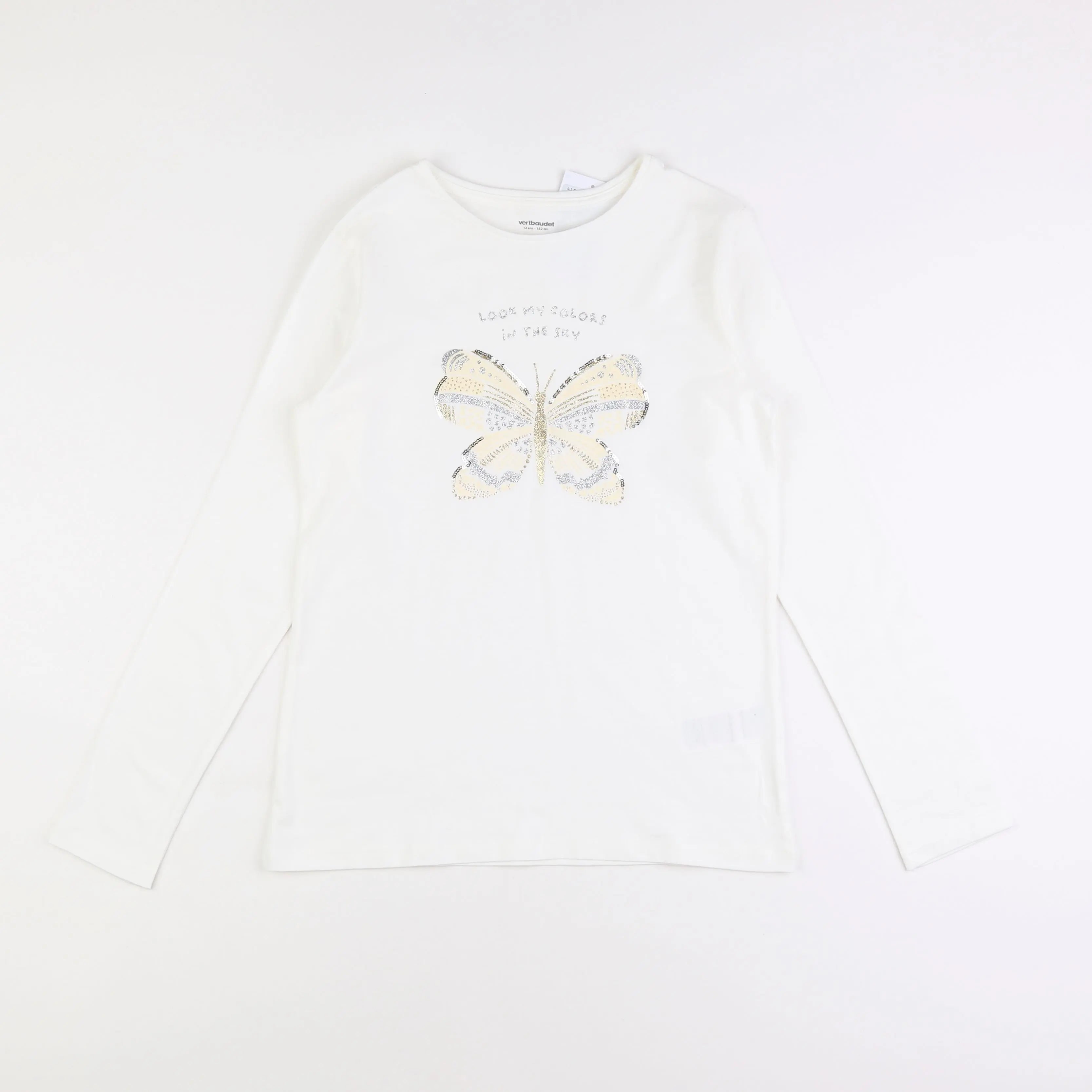 Vertbaudet - tee-shirt blanc - 12 ans