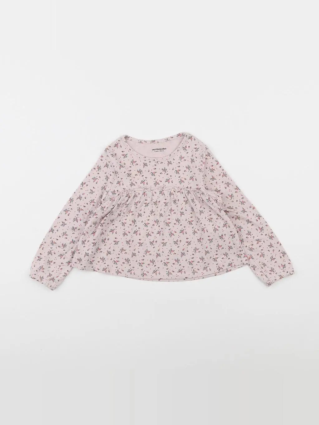 Vertbaudet - tee-shirt rose - 2 ans