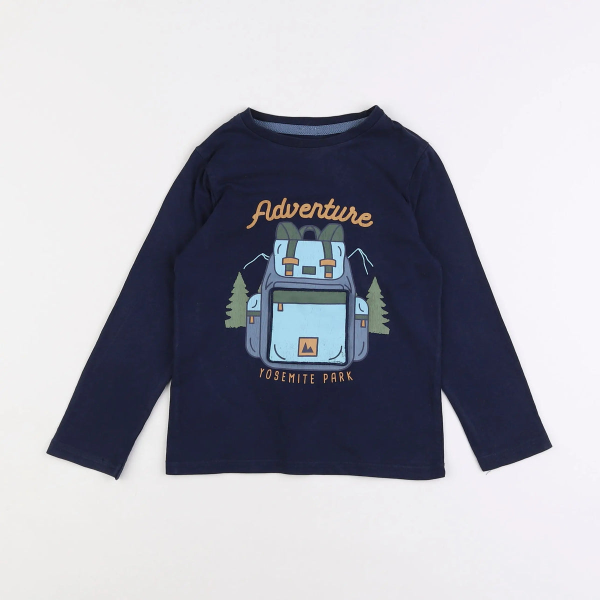 Vertbaudet - tee-shirt bleu - 6 ans
