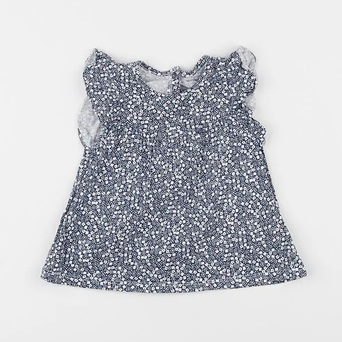 Vertbaudet - tee-shirt bleu - 12 mois