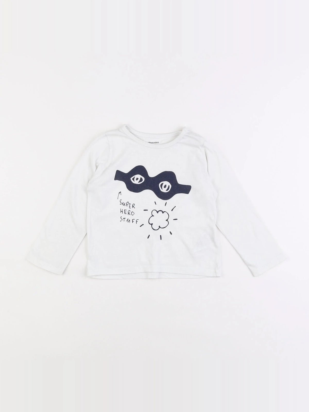 Vertbaudet - tee-shirt blanc - 2 ans