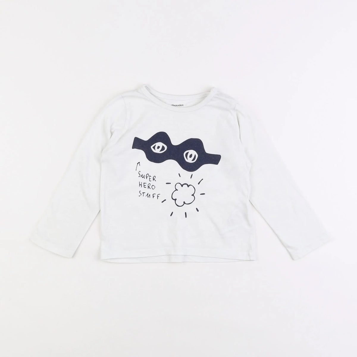 Vertbaudet - tee-shirt blanc - 2 ans