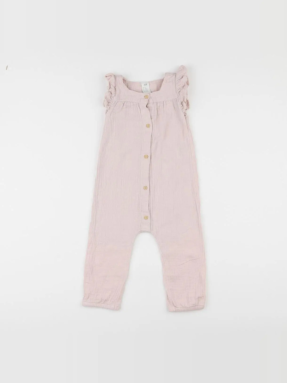 H&M - combinaison rose - 12/18 mois