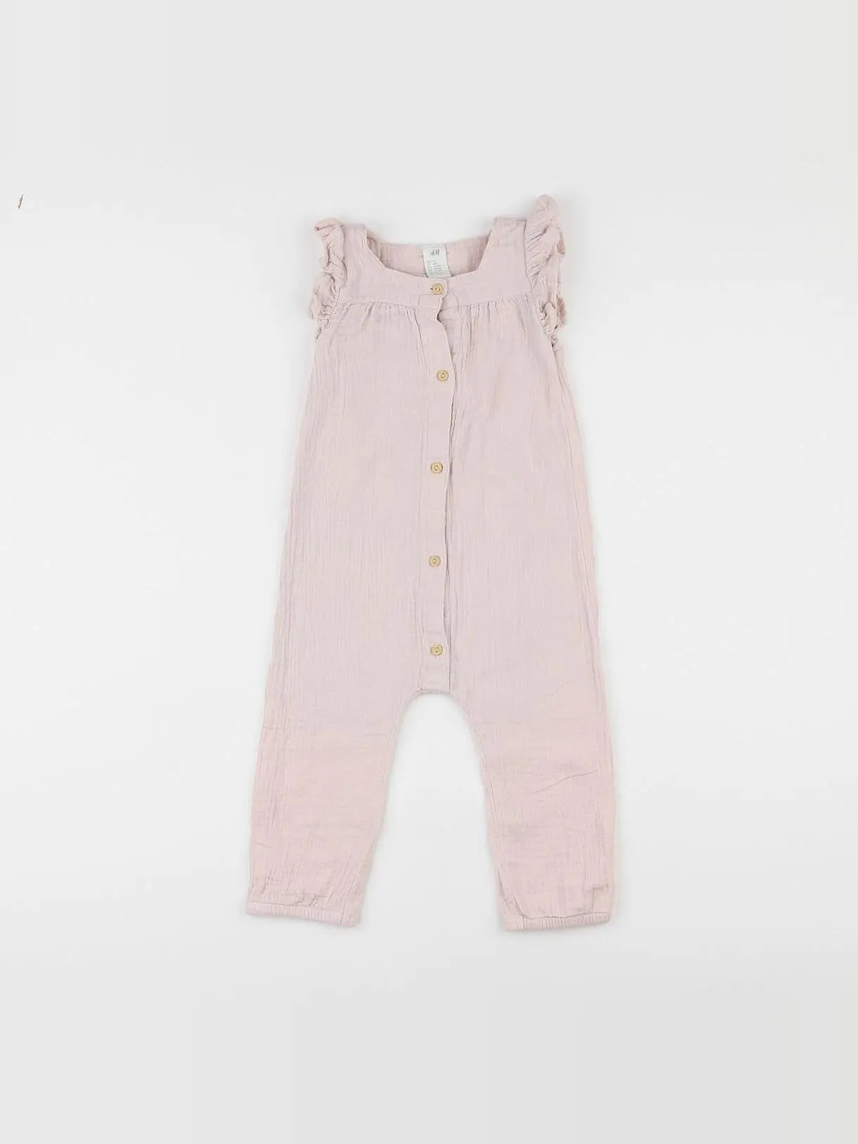 H&M - combinaison rose - 12/18 mois