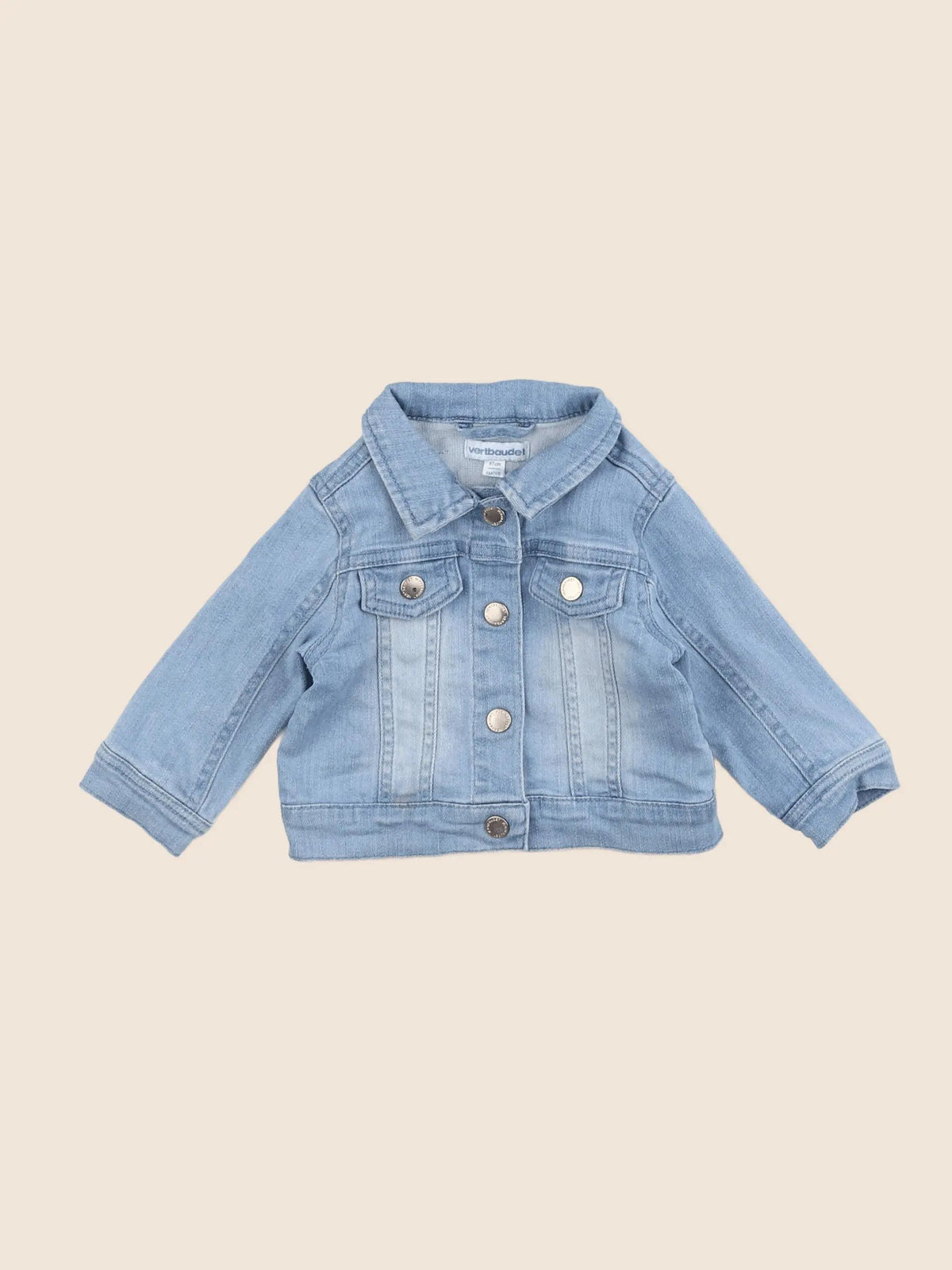 Vertbaudet - veste bleu - 6 mois